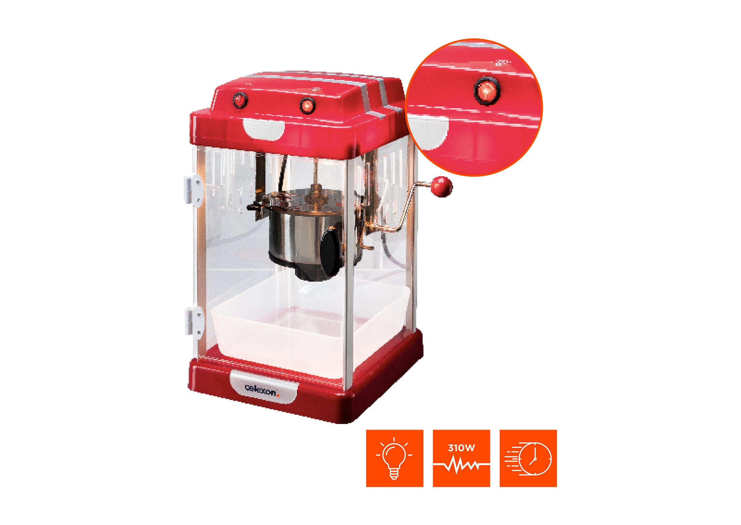 Machine a popcorn celexon CinePop CP1000