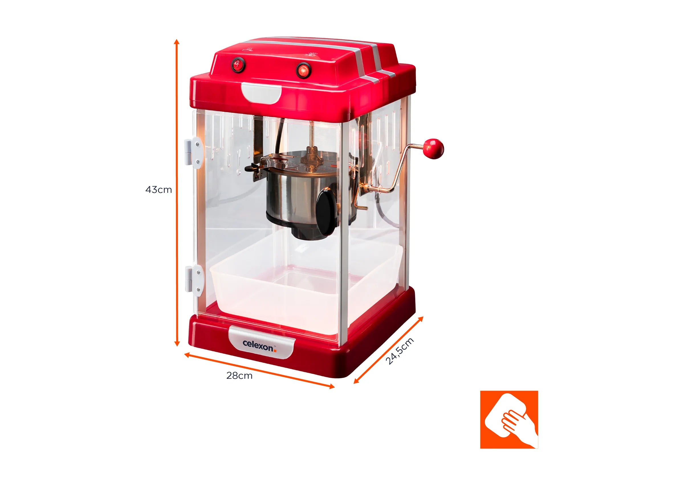 celexon CinePop CP1000 maszyna do popcornu z olejem