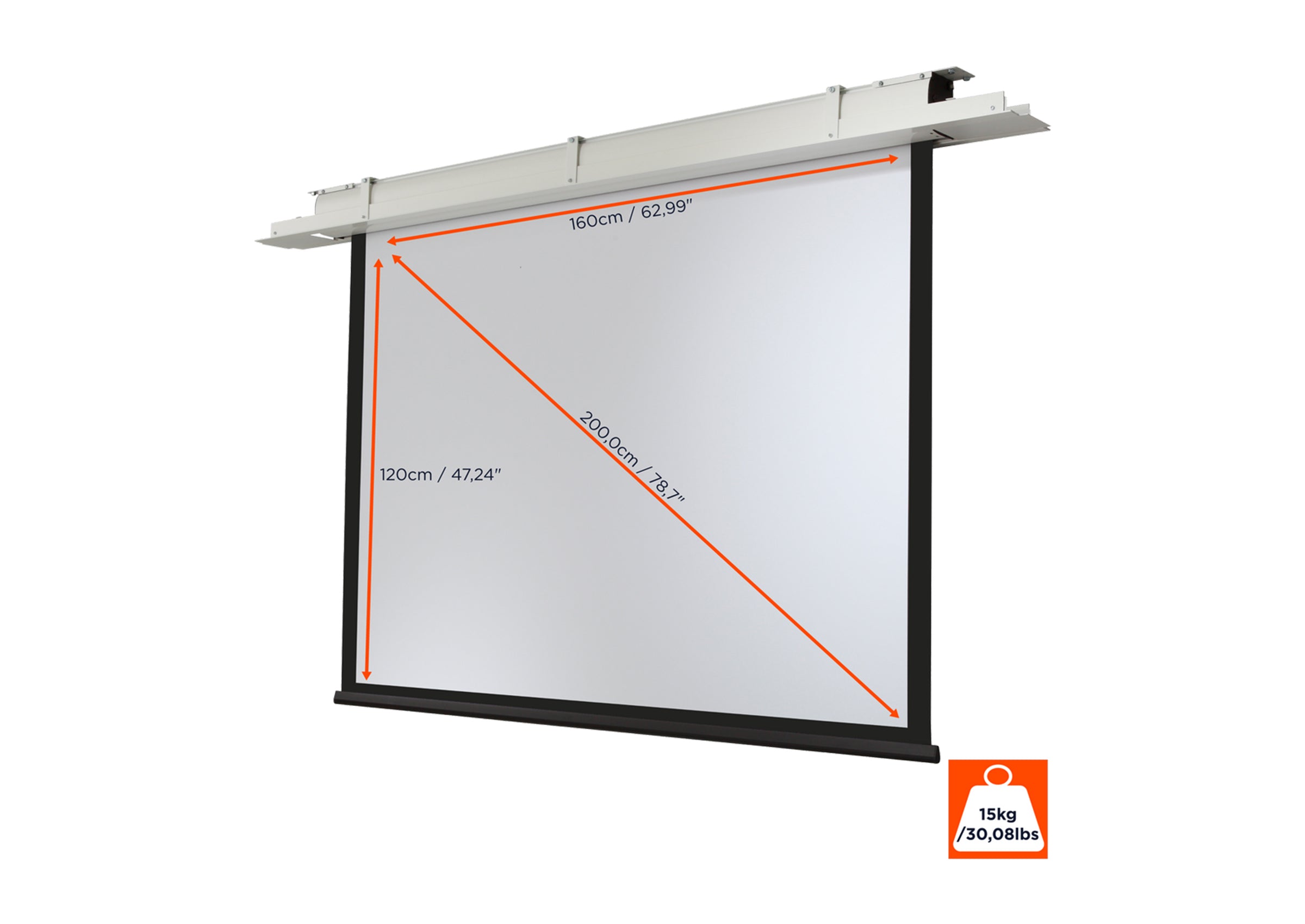 celexon plafond-inbouw projectiescherm Motor Expert