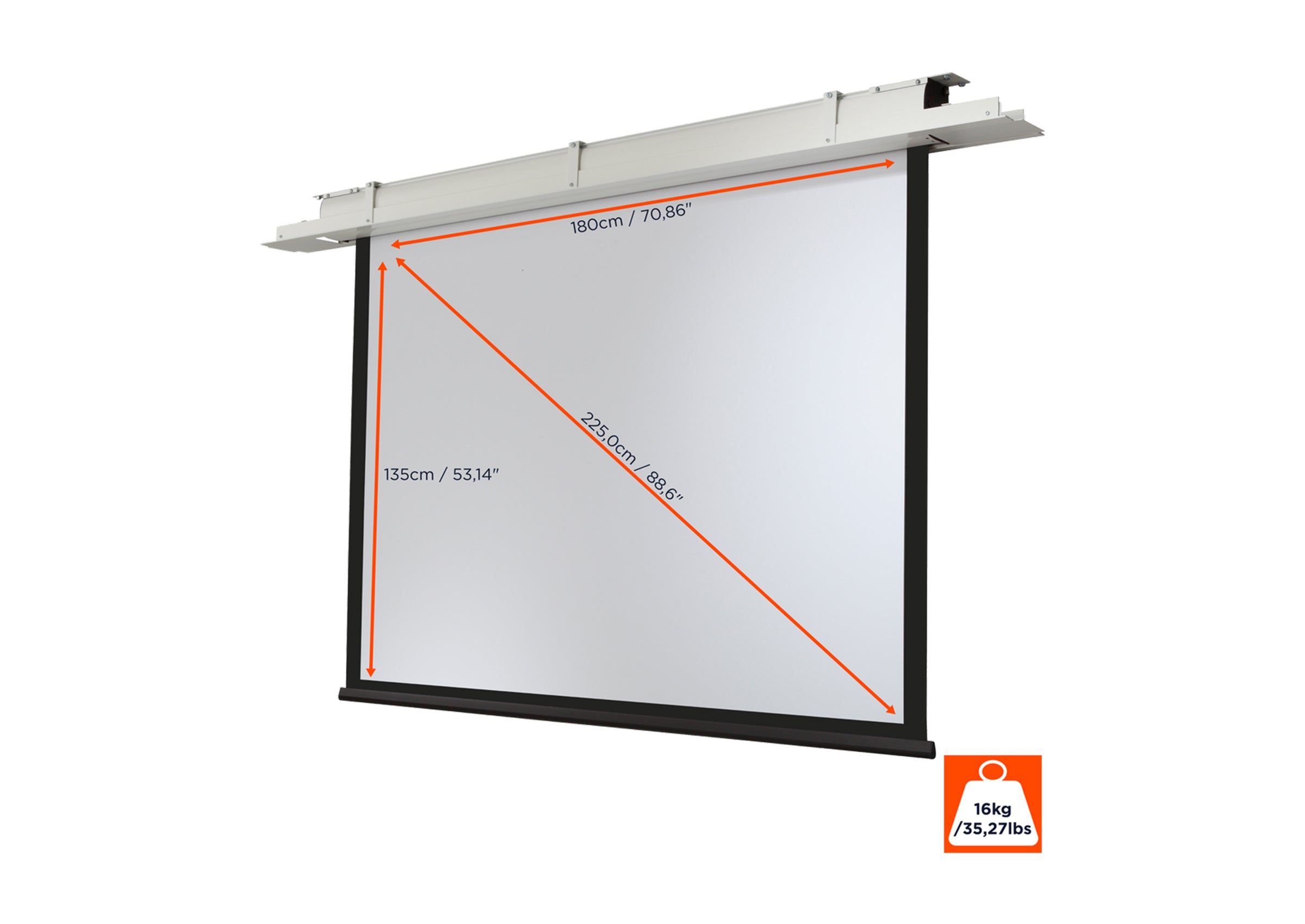 celexon plafond-inbouw projectiescherm Motor Expert