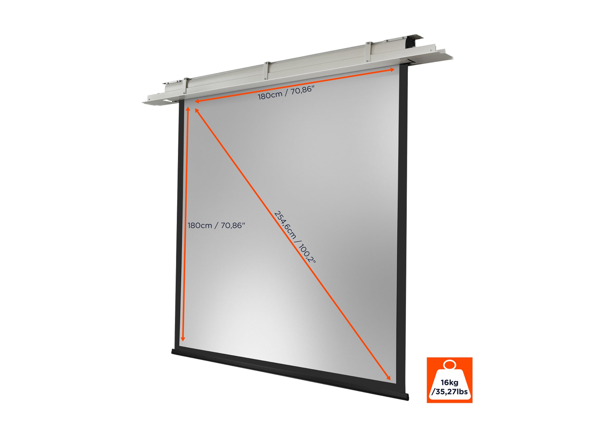 celexon plafond-inbouw projectiescherm Motor Expert