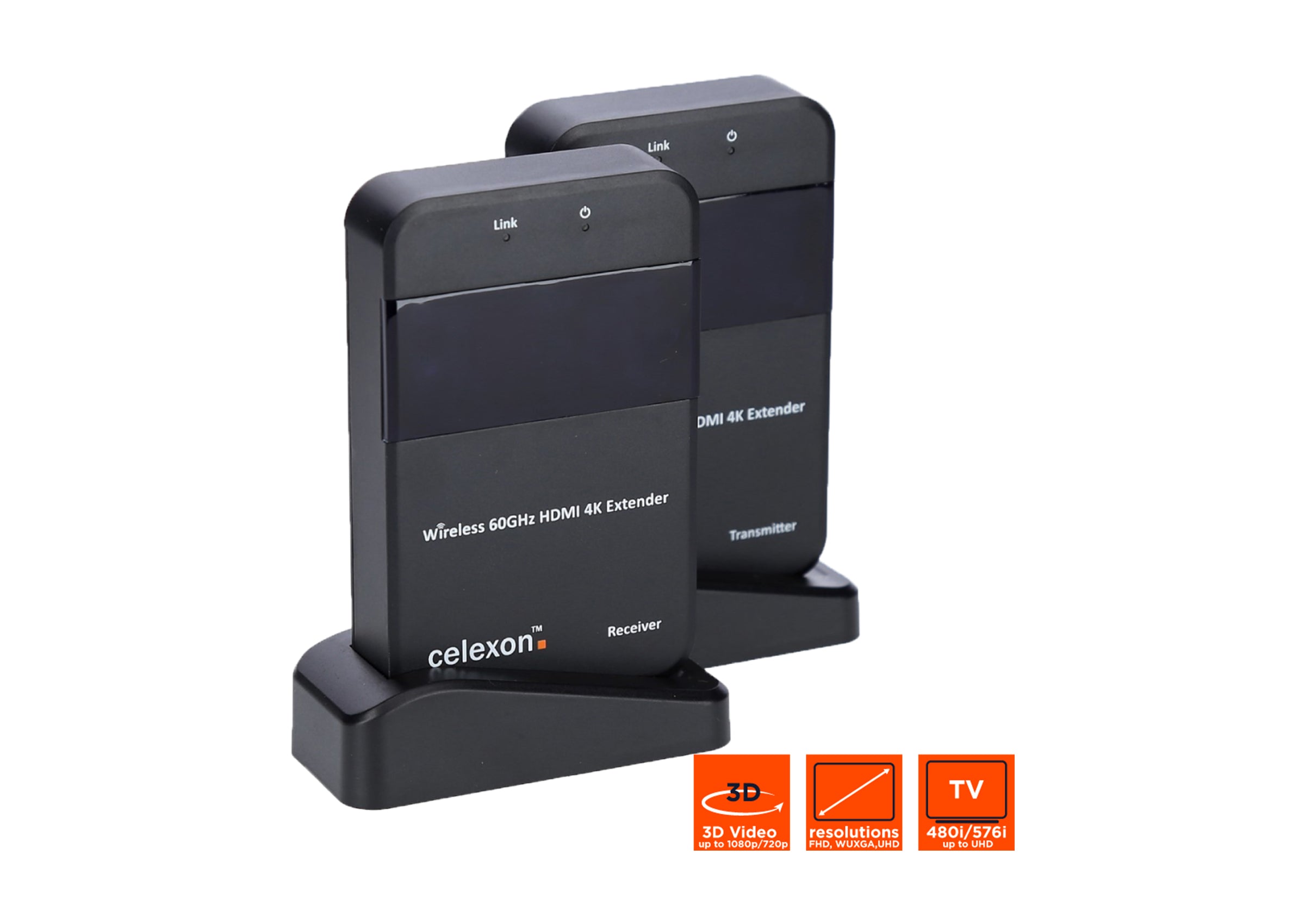 celexon WHD30M Expert radiowy system bezprzewodowy HDMI 4K UHD 3840x2160 60GHz