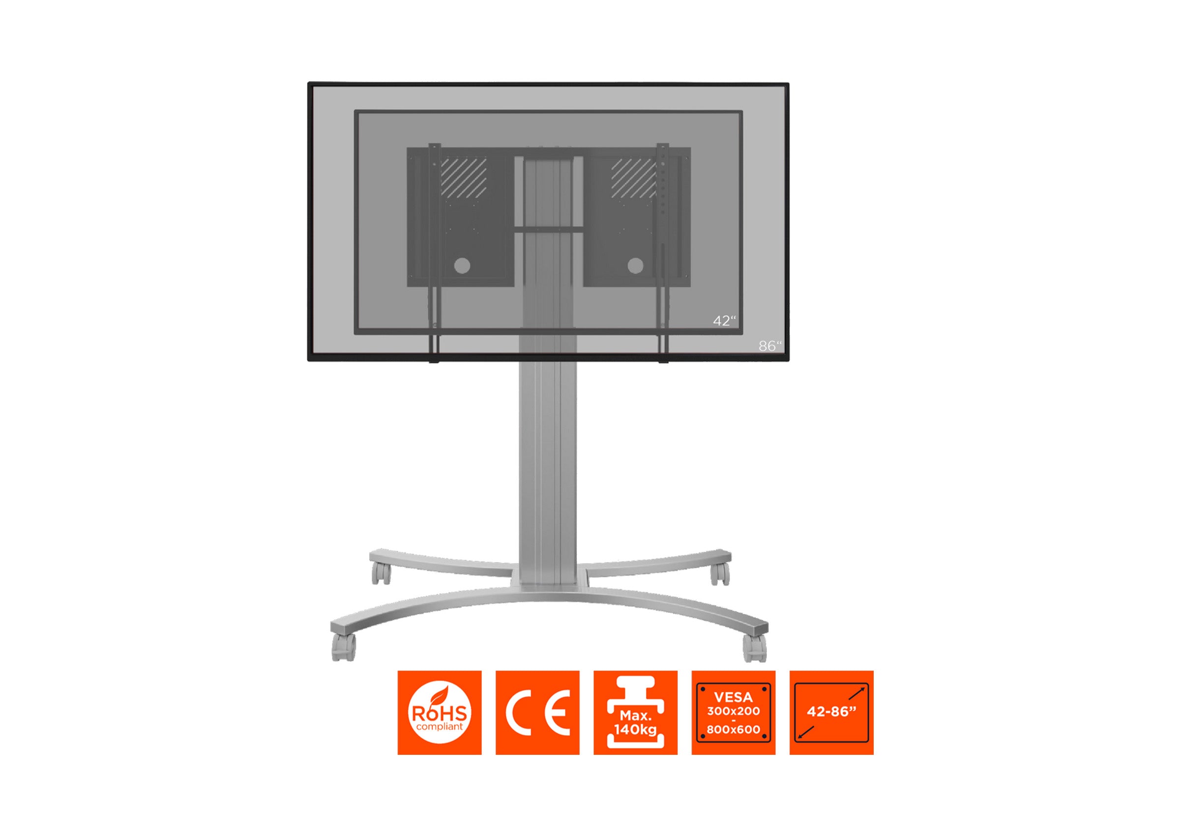 Support mobile celexon Expert Adjust-4286MS réglable en hauteur électriquement