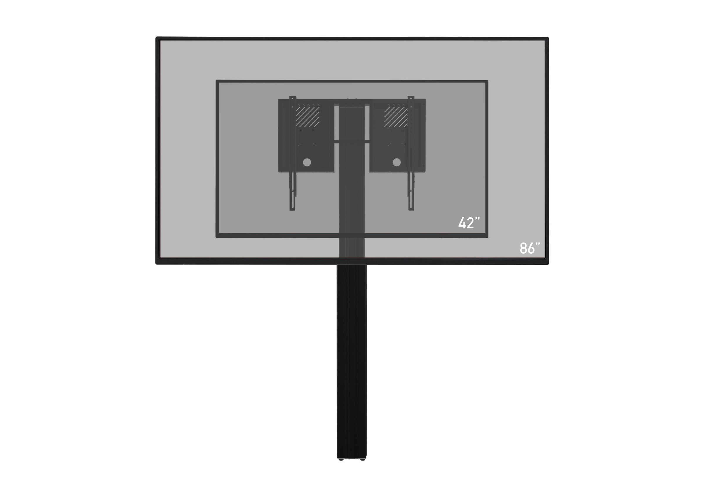 celexon Expert elektrisch hoogteverstelbare Display-standaard Adjust-4286WB met muurhouder