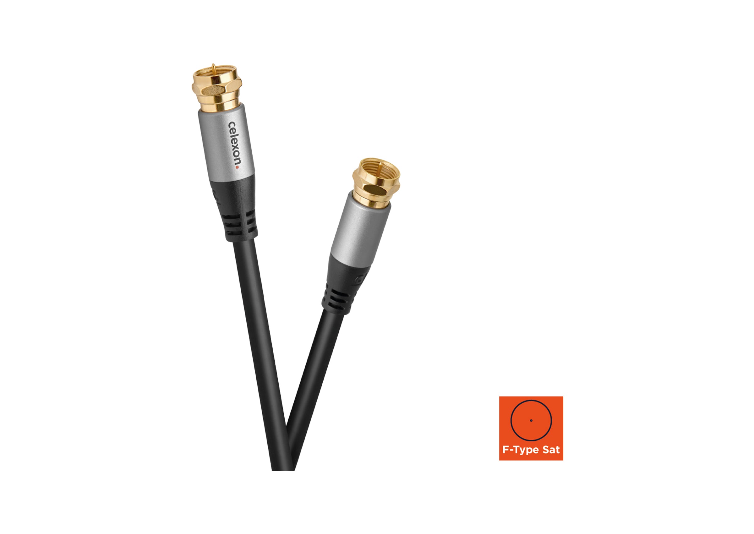 Câble d'antenne satellite fiche F celexon PRO