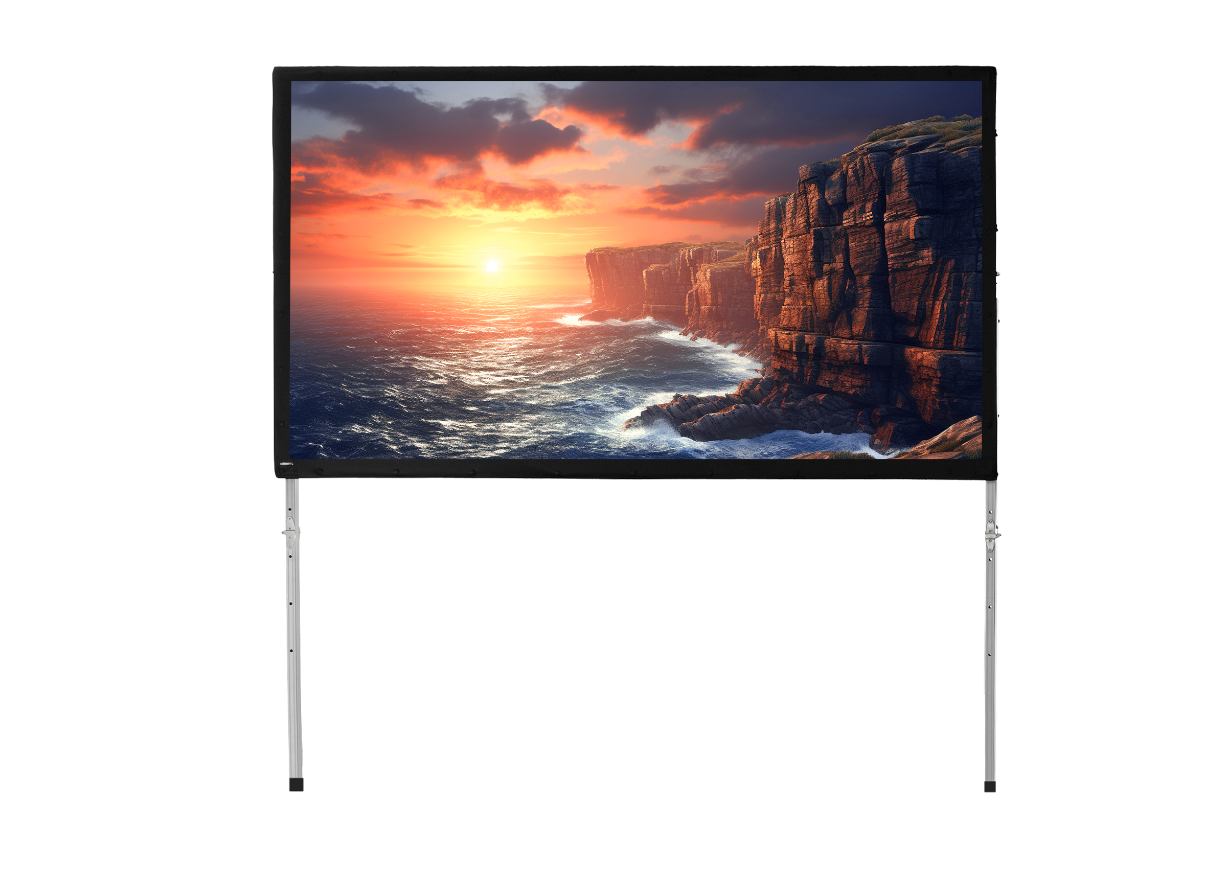 celexon Faltrahmen Leinwand Mobil Expert, Rückprojektion