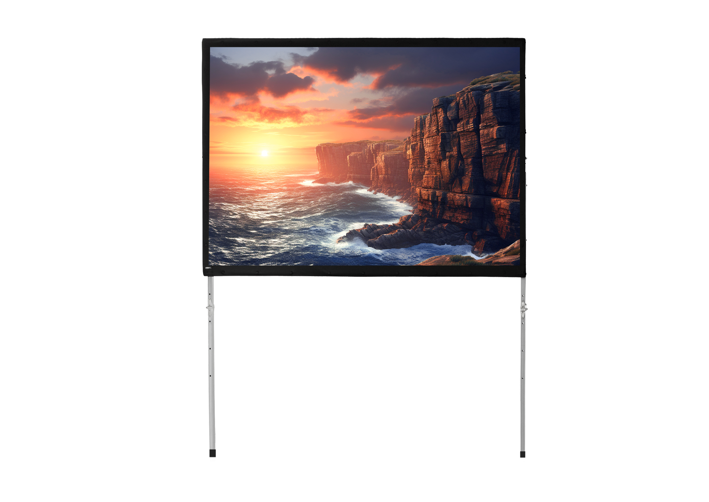 celexon Faltrahmen Leinwand Mobil Expert, Rückprojektion