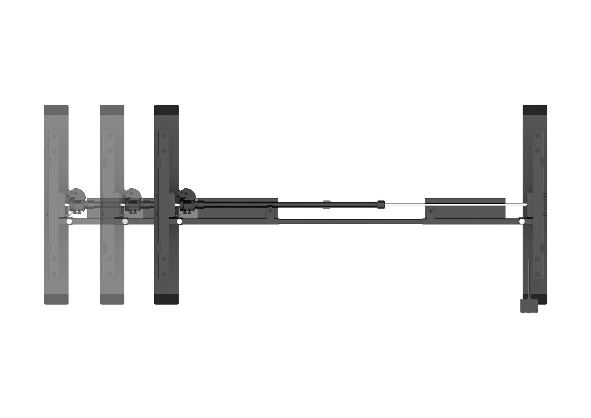 Cadre de bureau celexon ECO eAdjust-71121 réglable en hauteur électriquement - 71 - 121 cm