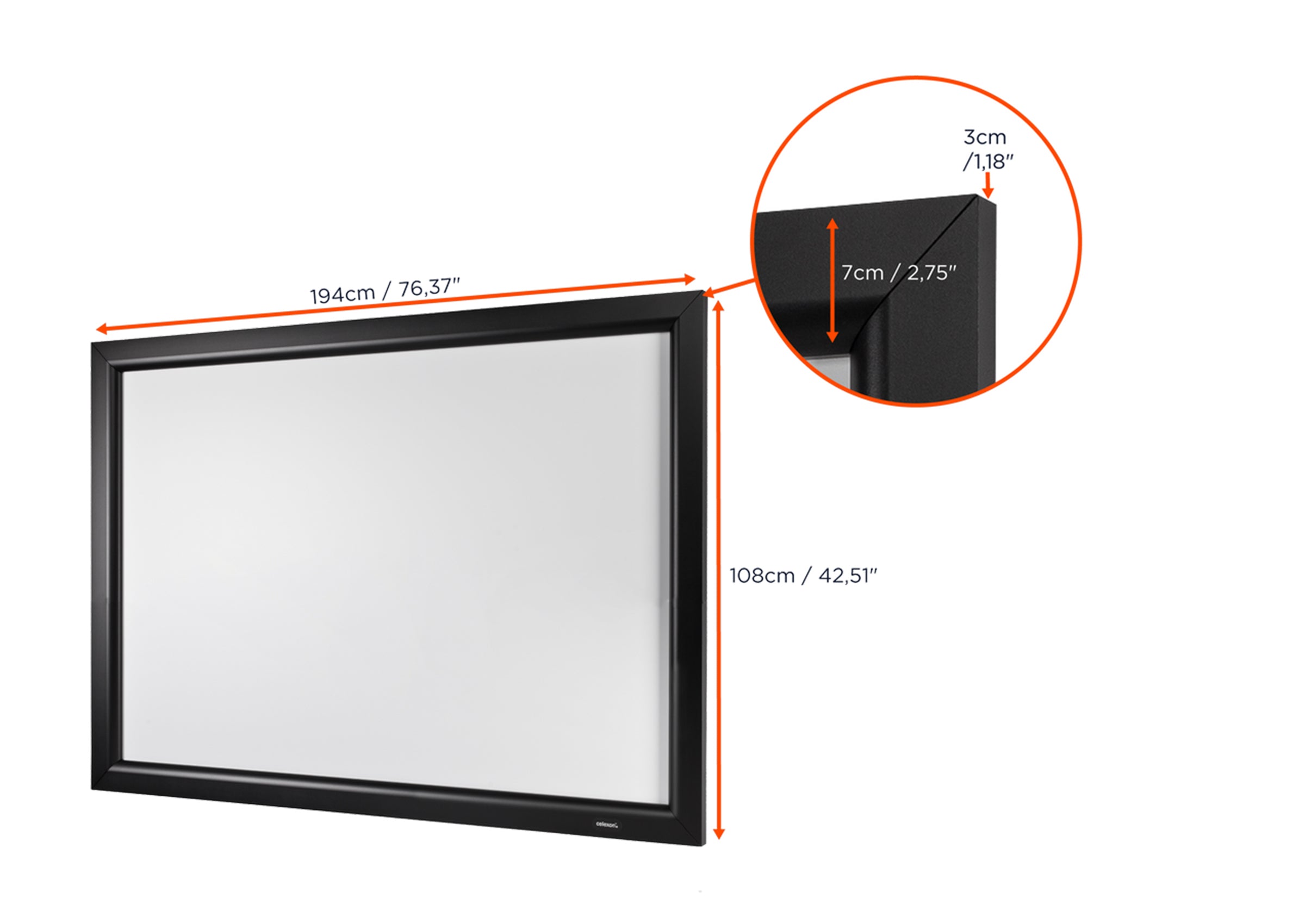 Pantalla de marco celexon HomeCinema