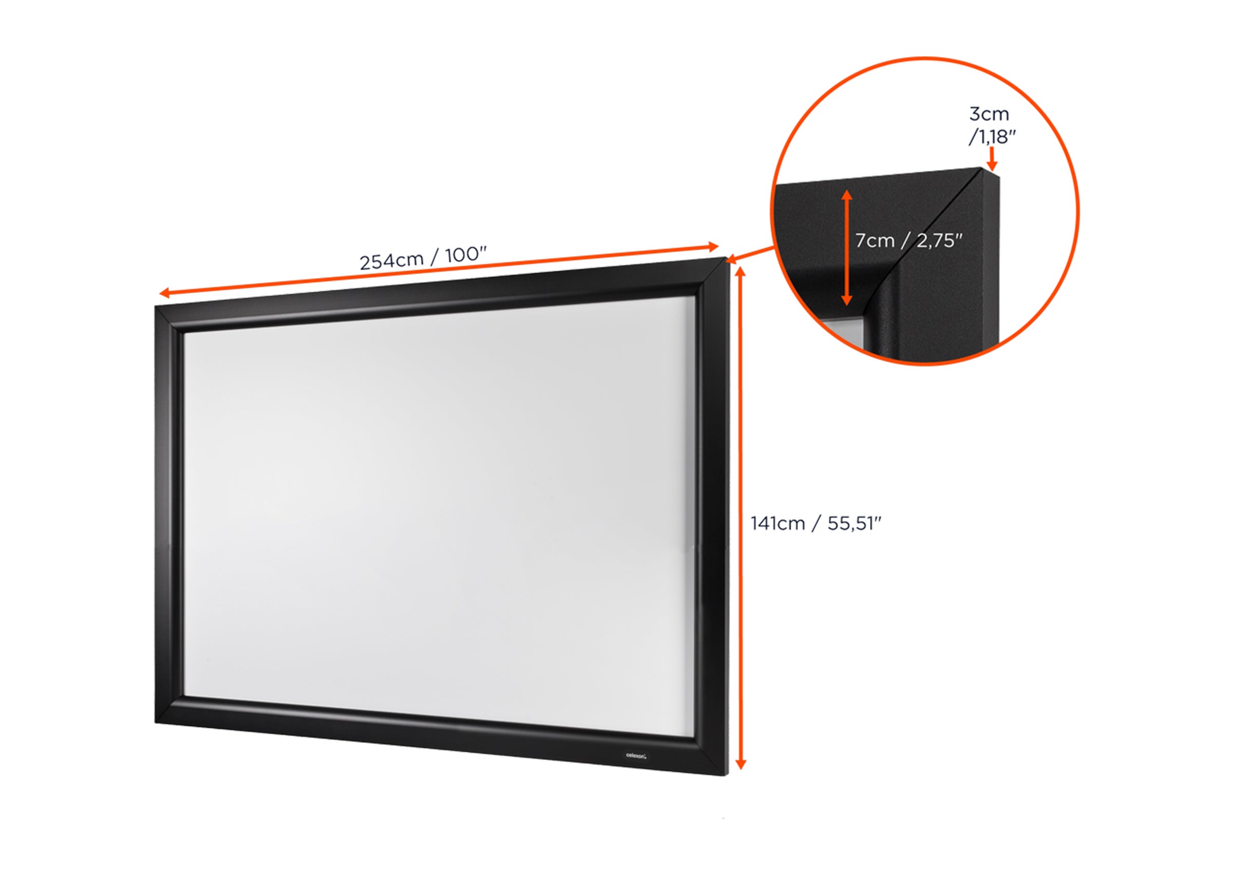 Pantalla de marco celexon HomeCinema