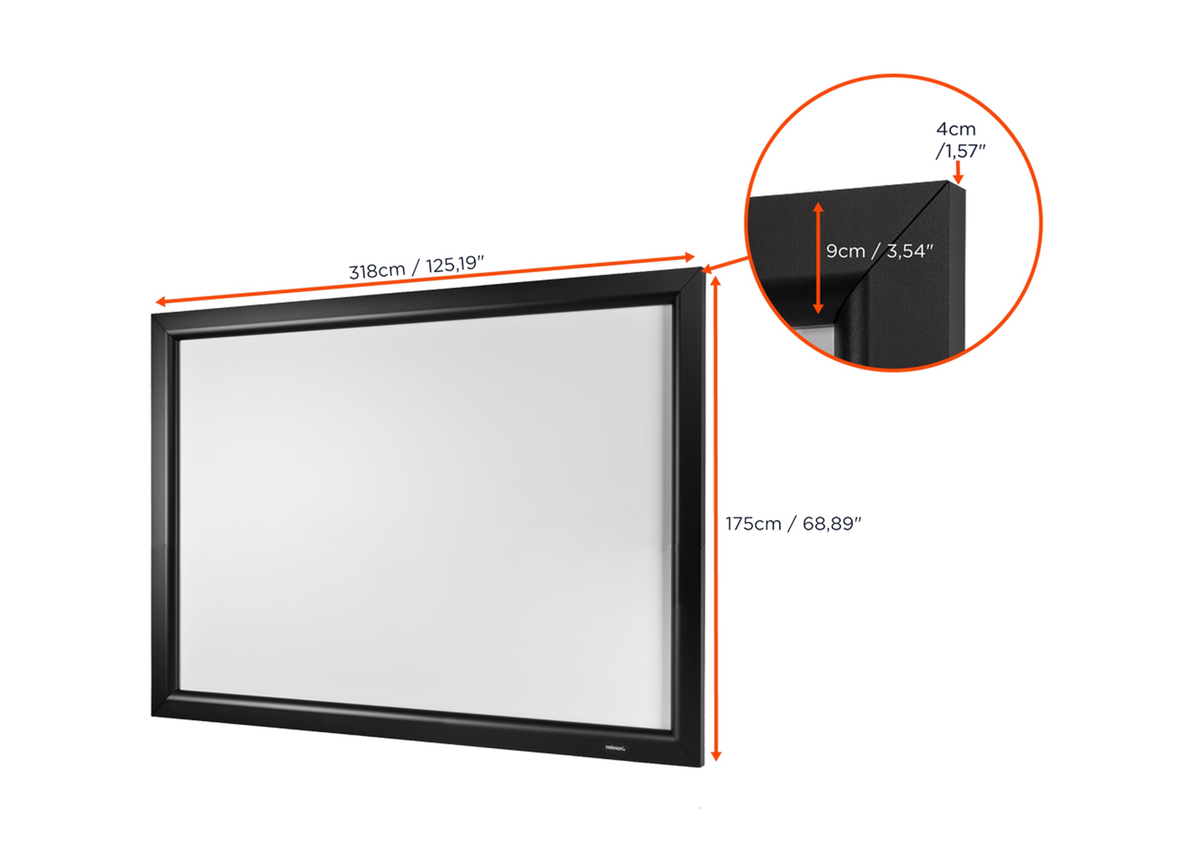 Pantalla de marco celexon HomeCinema