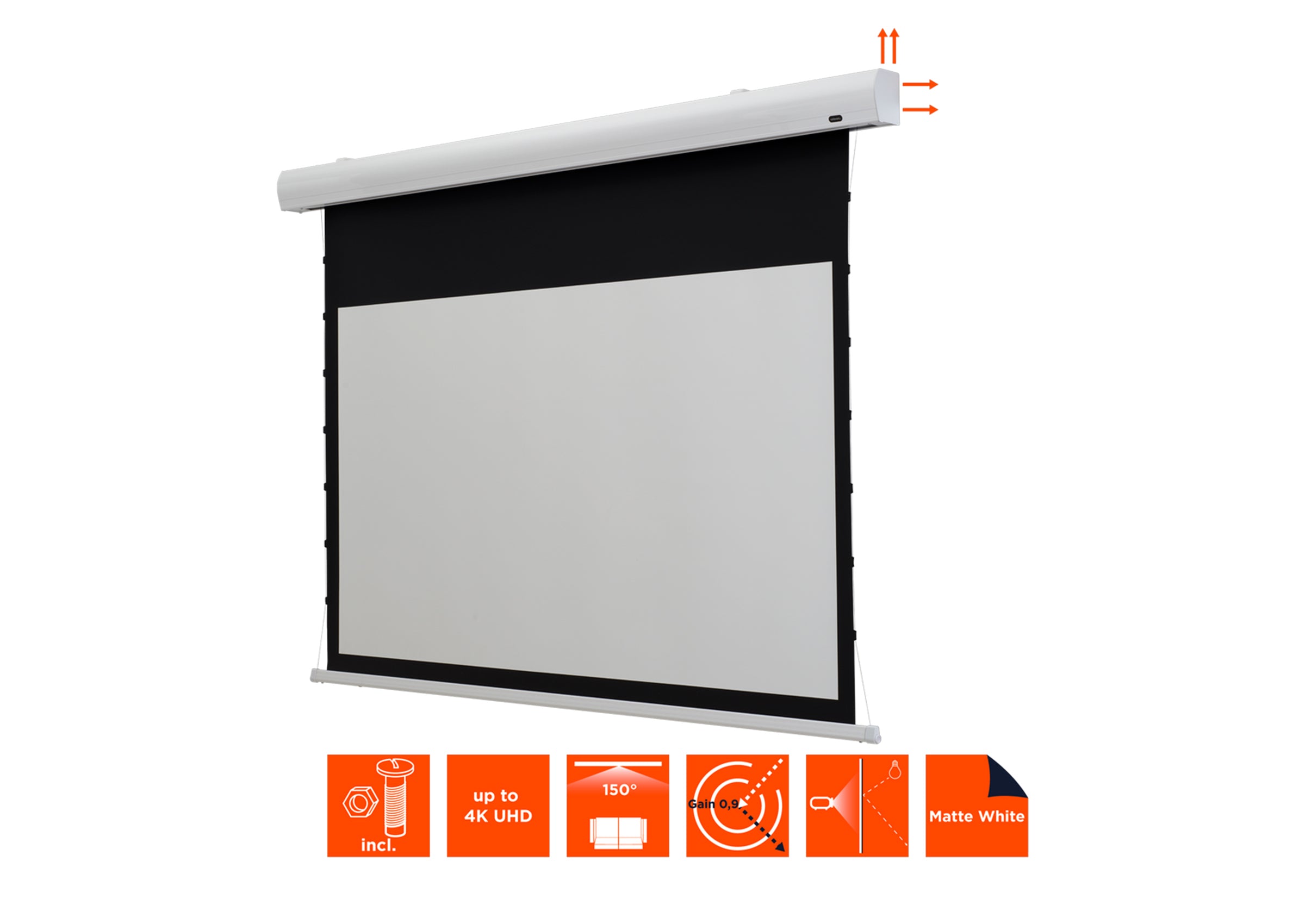 Écran de projection tensionné motorisé celexon HomeCinema - MWHT