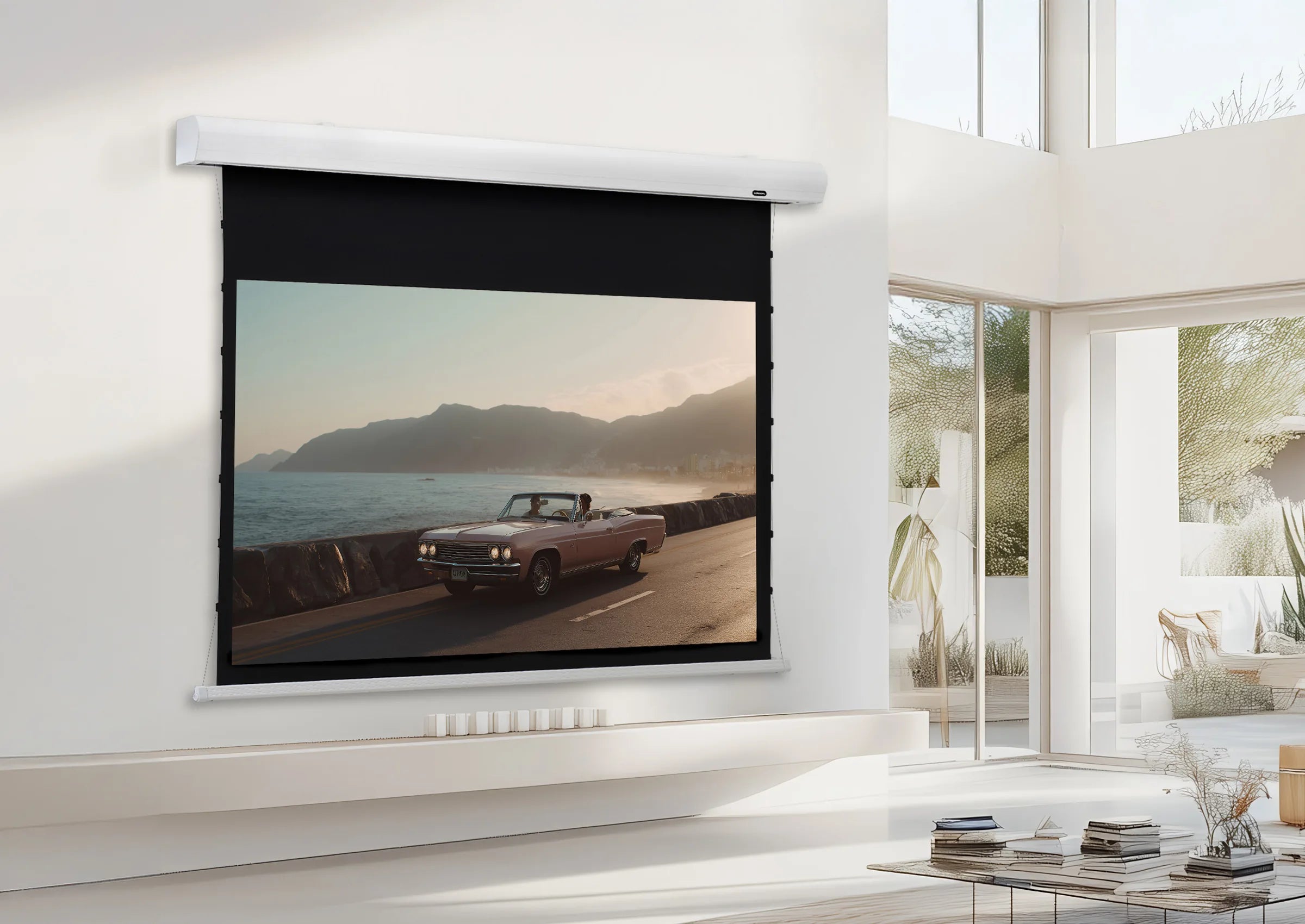 Écran de projection tensionné motorisé celexon HomeCinema - MWHT