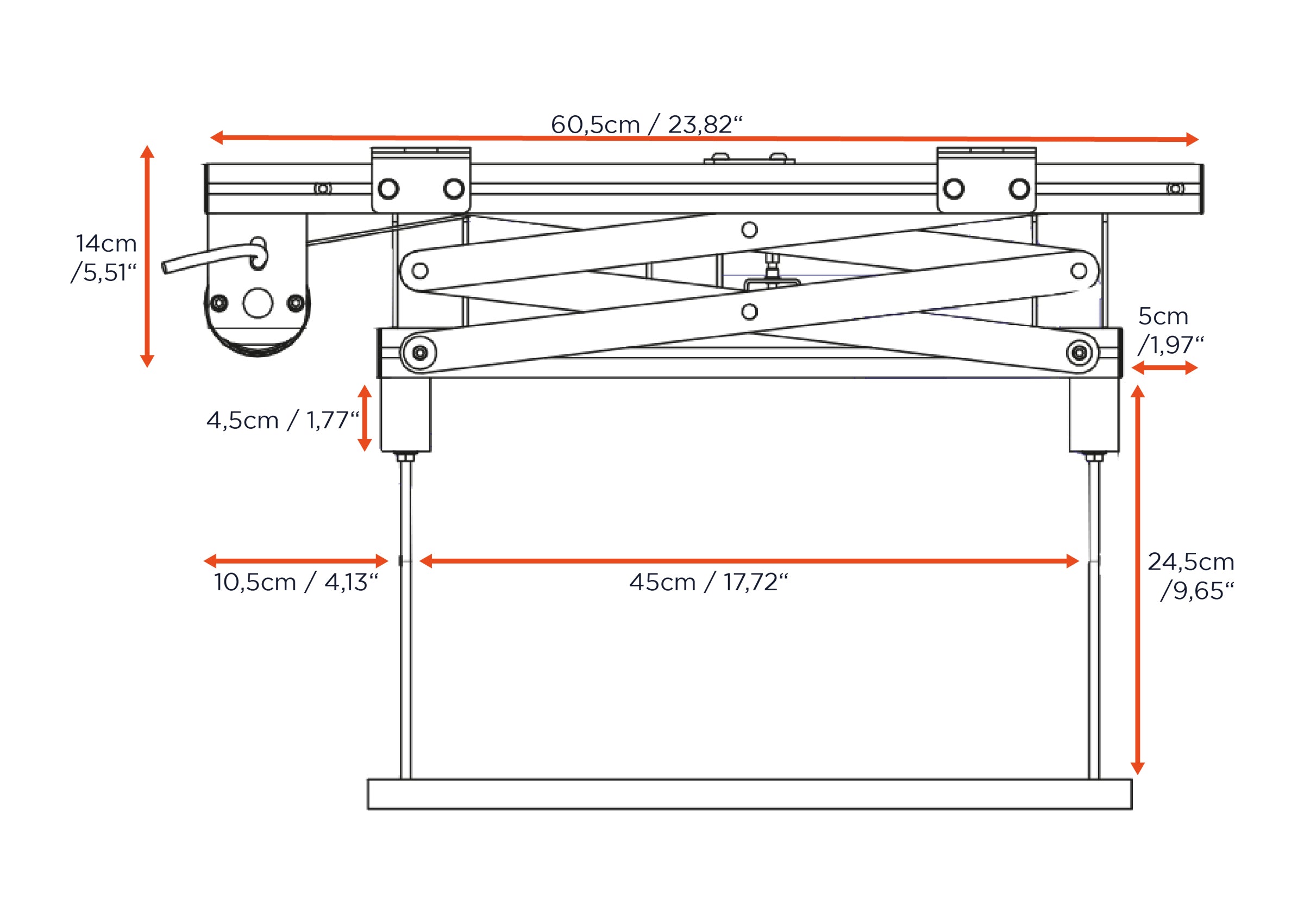 celexon PL400 HC Plus winda sufitowa do projektora