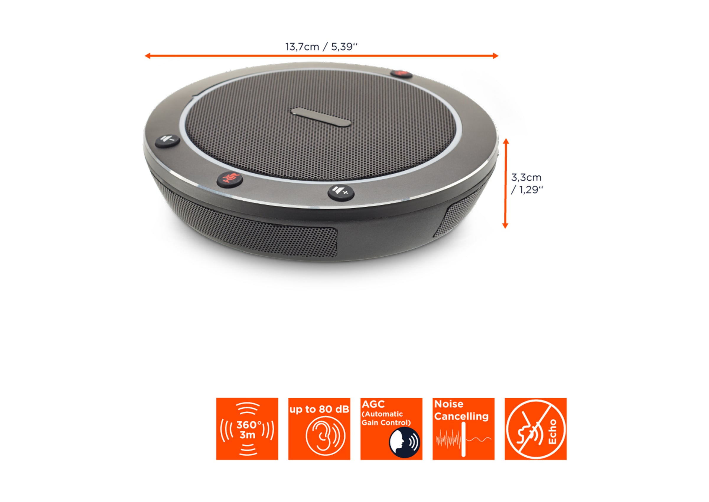 celexon PTZ Kamera Full HD Videokonferenzsystem VKS2040 mit 1920 x 1080 Full HD, 2,1 MP, 30 fps & 72°