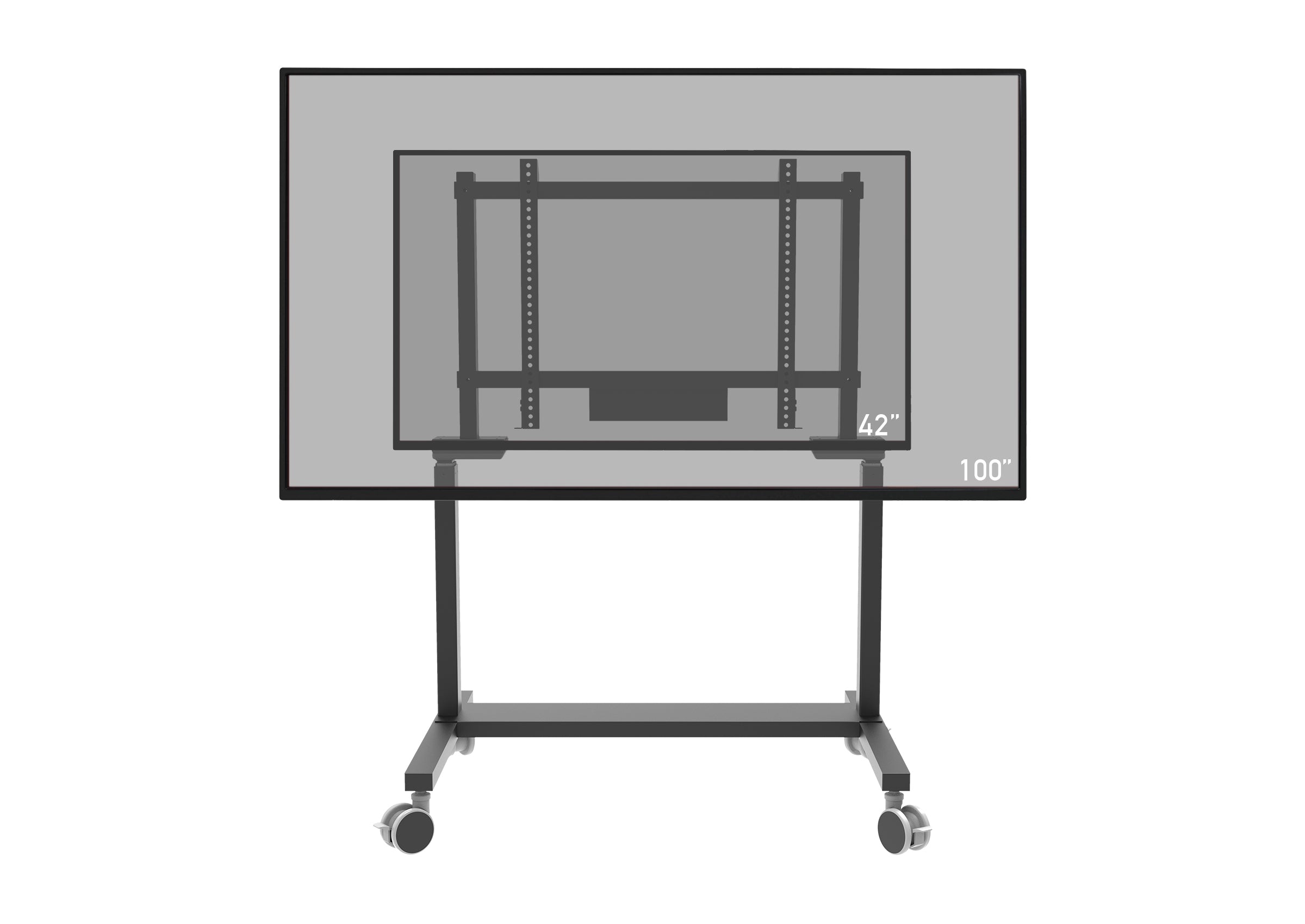 celexon Professional elektrisch in hoogte verstelbare displaywagen Adjust-42100MW - 65 cm