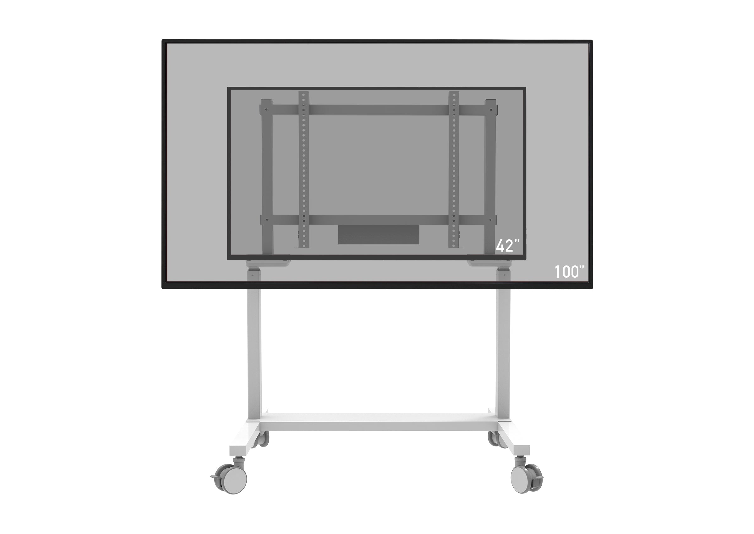celexon Professional elektrisch in hoogte verstelbare displaywagen Adjust-42100MW - 65 cm