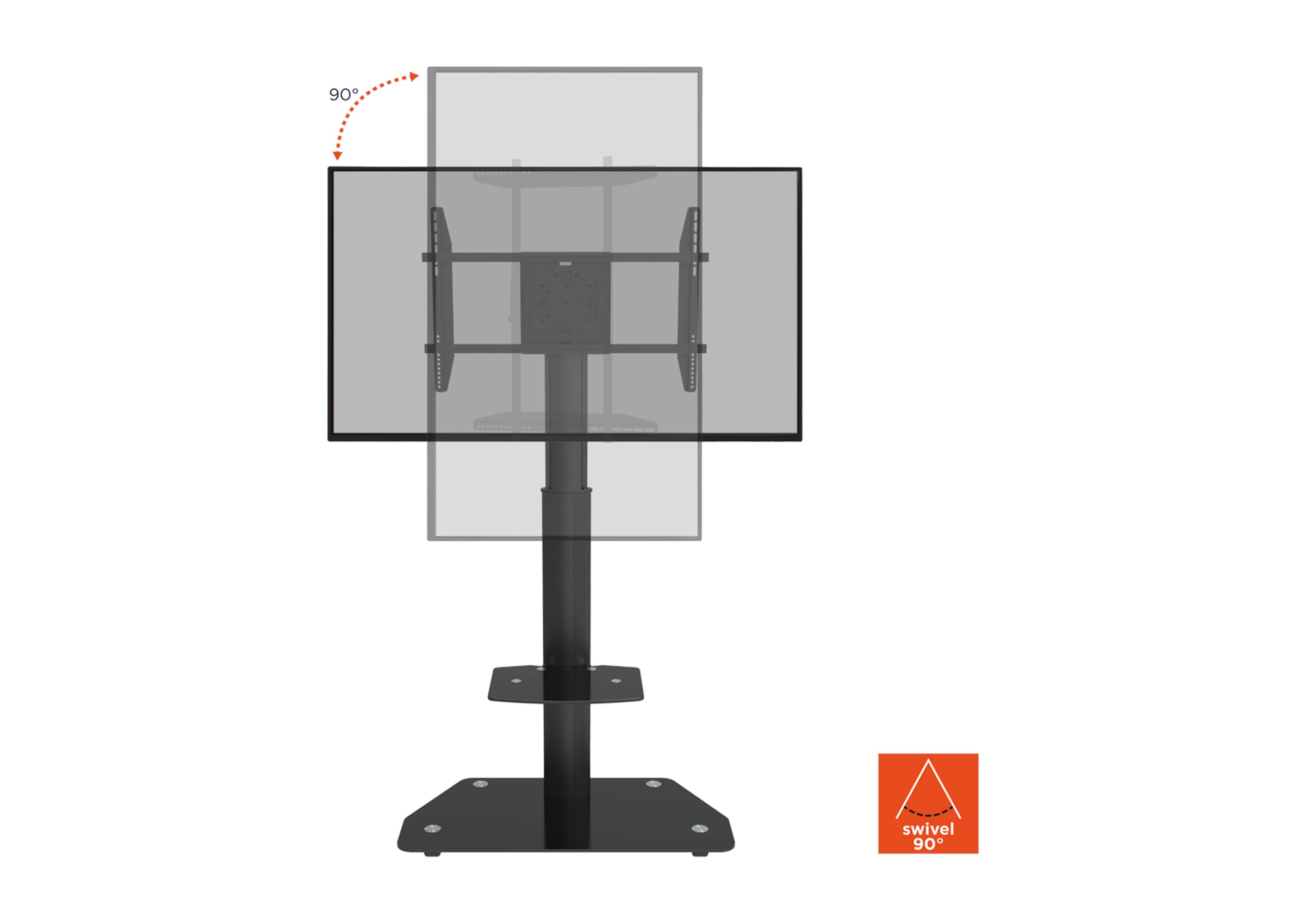 celexon Professional Adjust-3270MP Portrait mobilny stojak na kółkach do wyświetlaczy 32"-70"