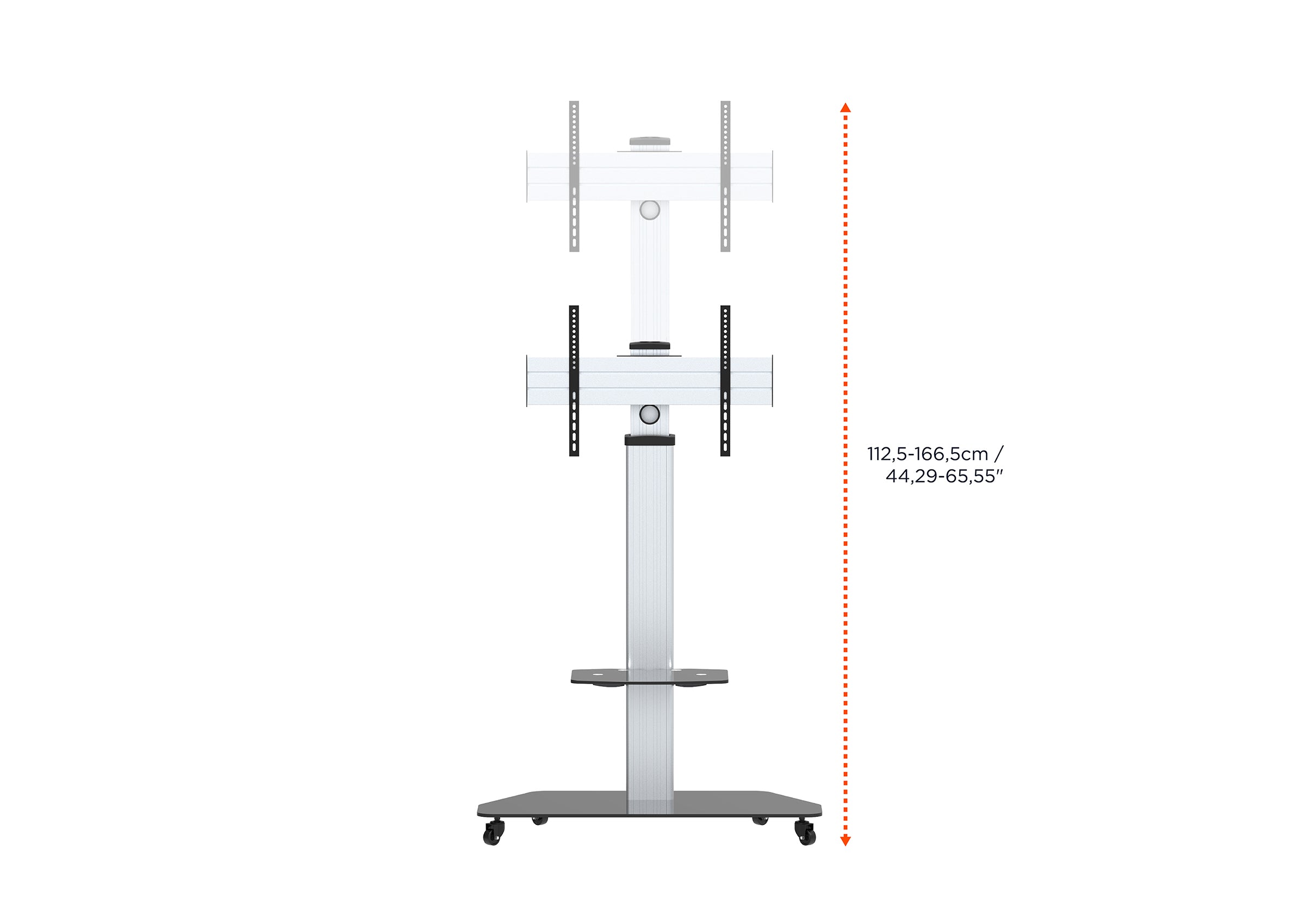 Support mobile/fixe celexon PRO Adjust-3270MP réglable en hauteur manuellement - 32’’-70’’ (inclinable de 15°)