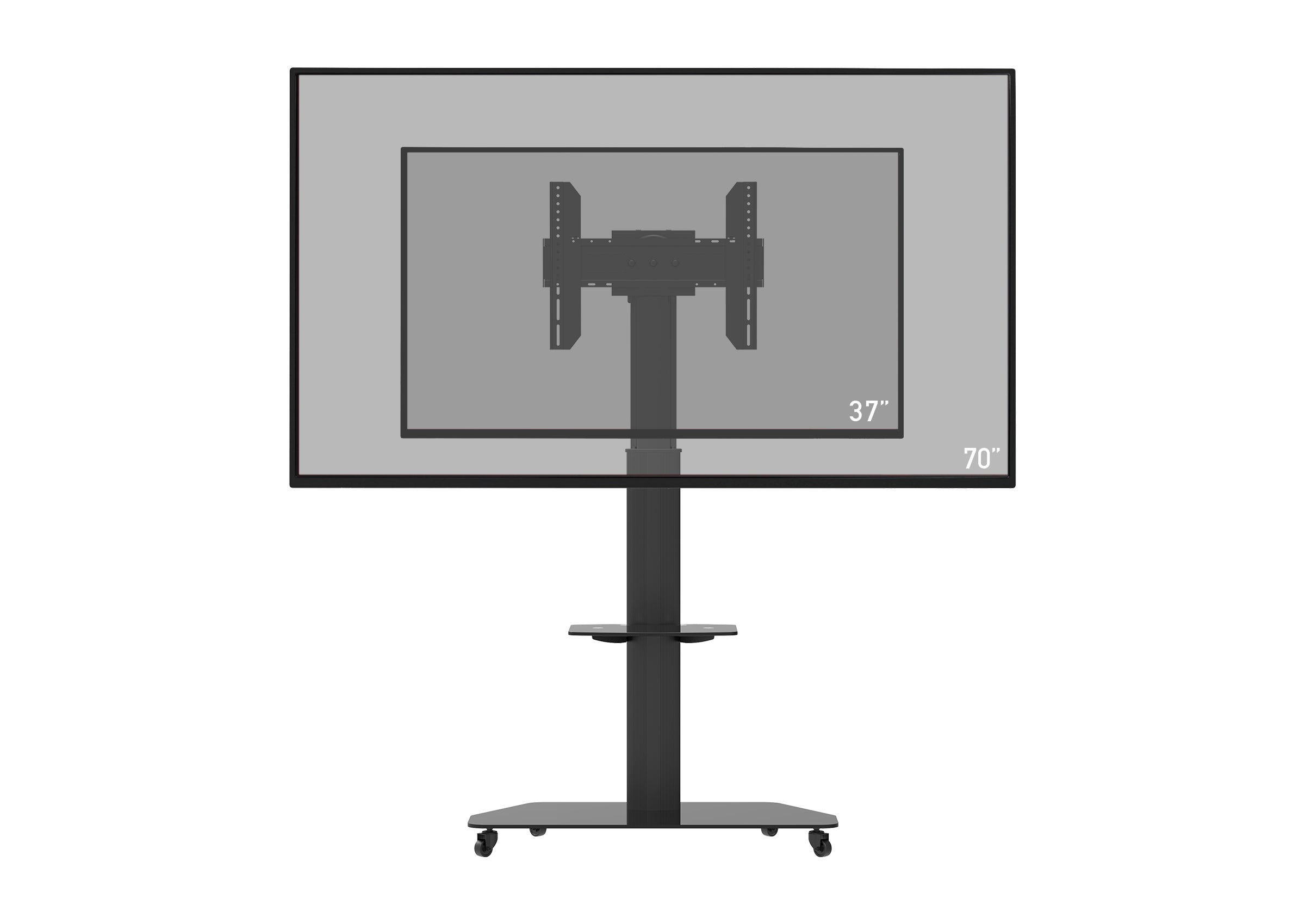 celexon Professional höhenverstellbarer Display Rollwagen Adjust-3770MP