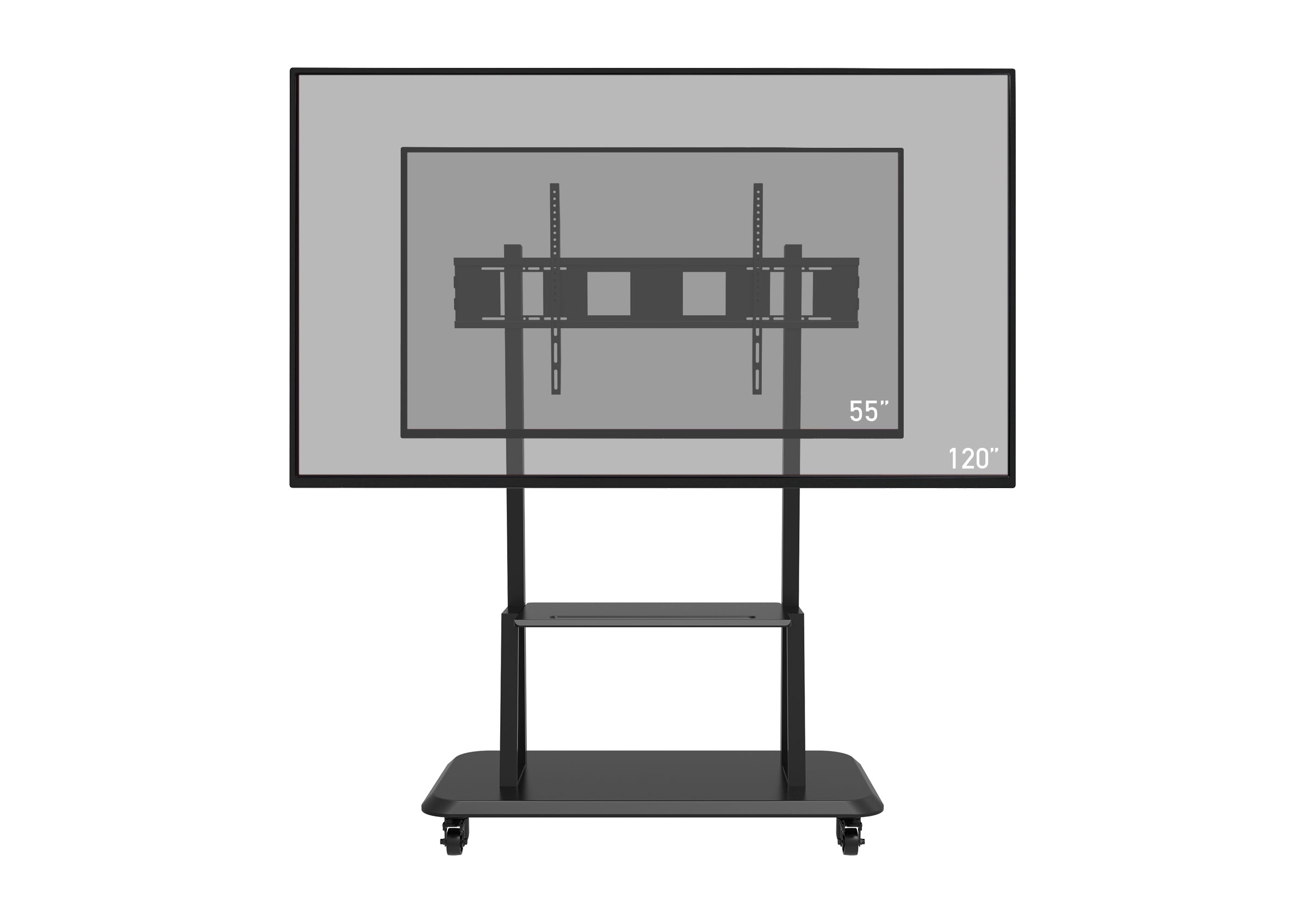 Support mobile/fixe celexon PRO Adjust-55120MP réglable en hauteur manuellement - 55’’-120’’