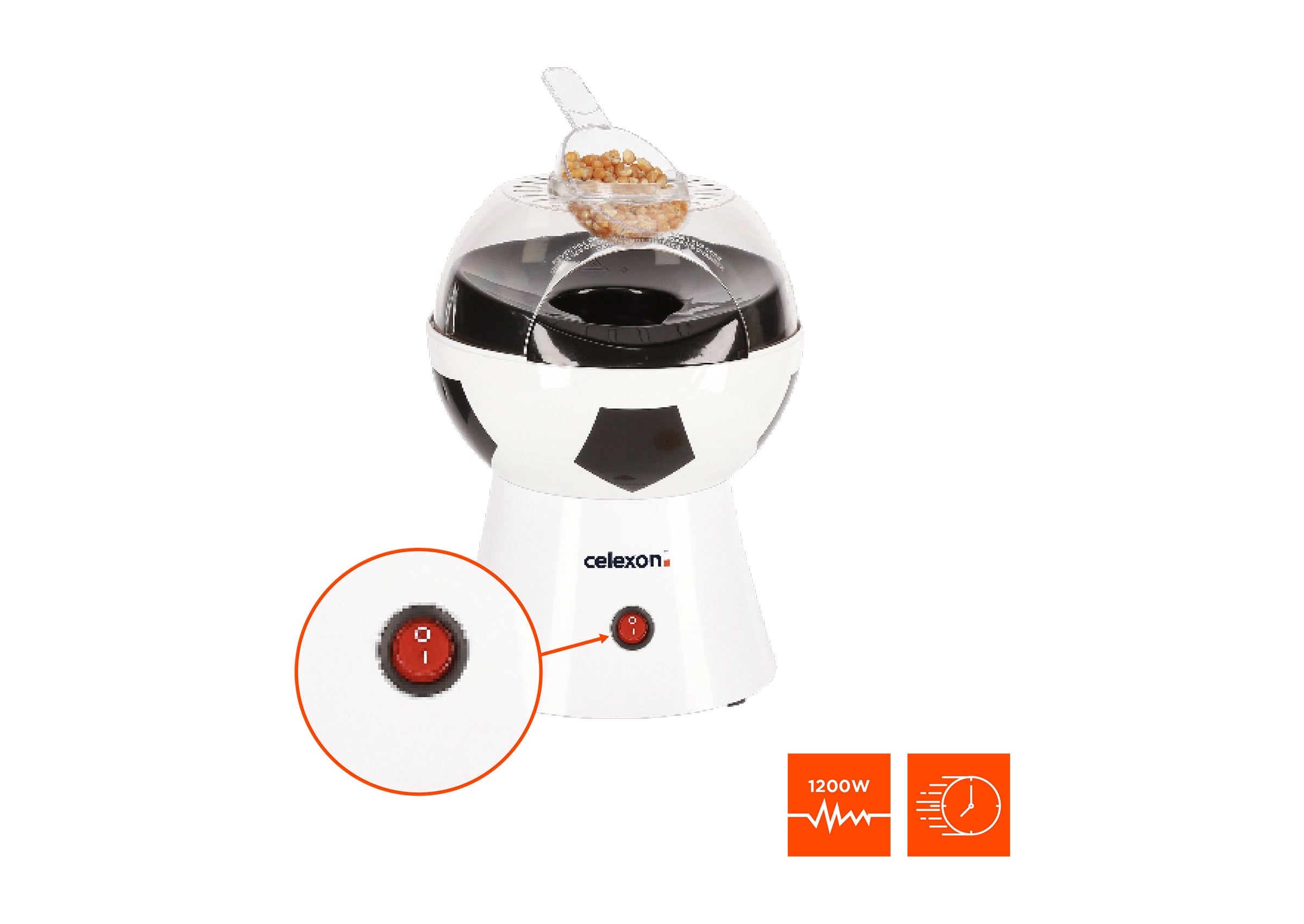 celexon SoccerPop SP10 - Máquina de palomitas celexon SoccerPop SP10