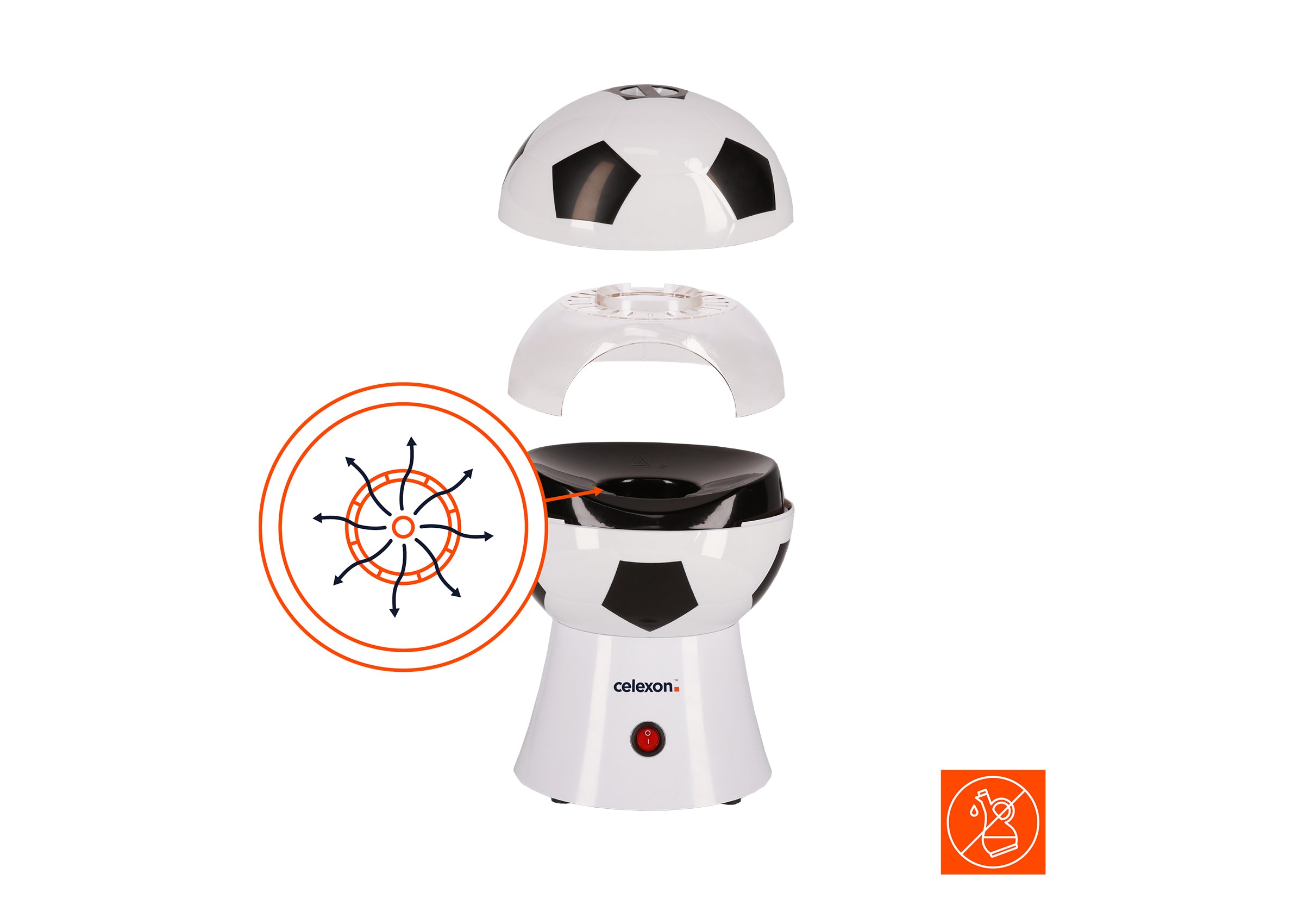 celexon SoccerPop SP10 - Máquina de palomitas celexon SoccerPop SP10