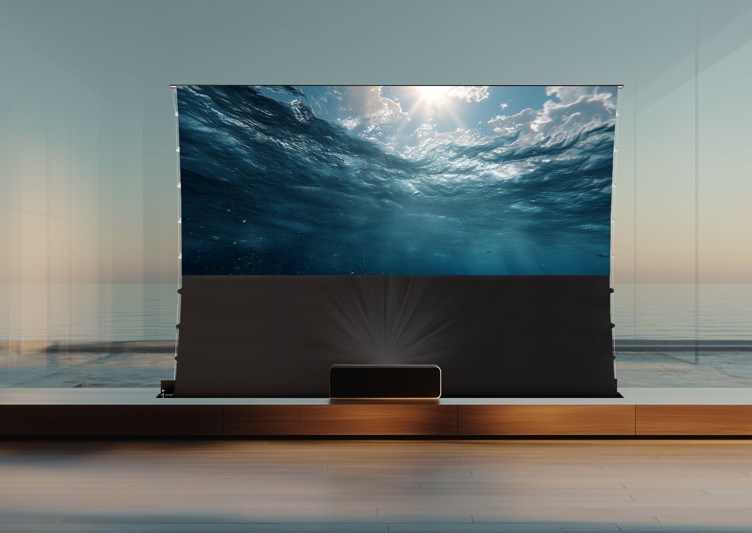 celexon UST Hochkontrast Bodenscheren Leinwand - Expert