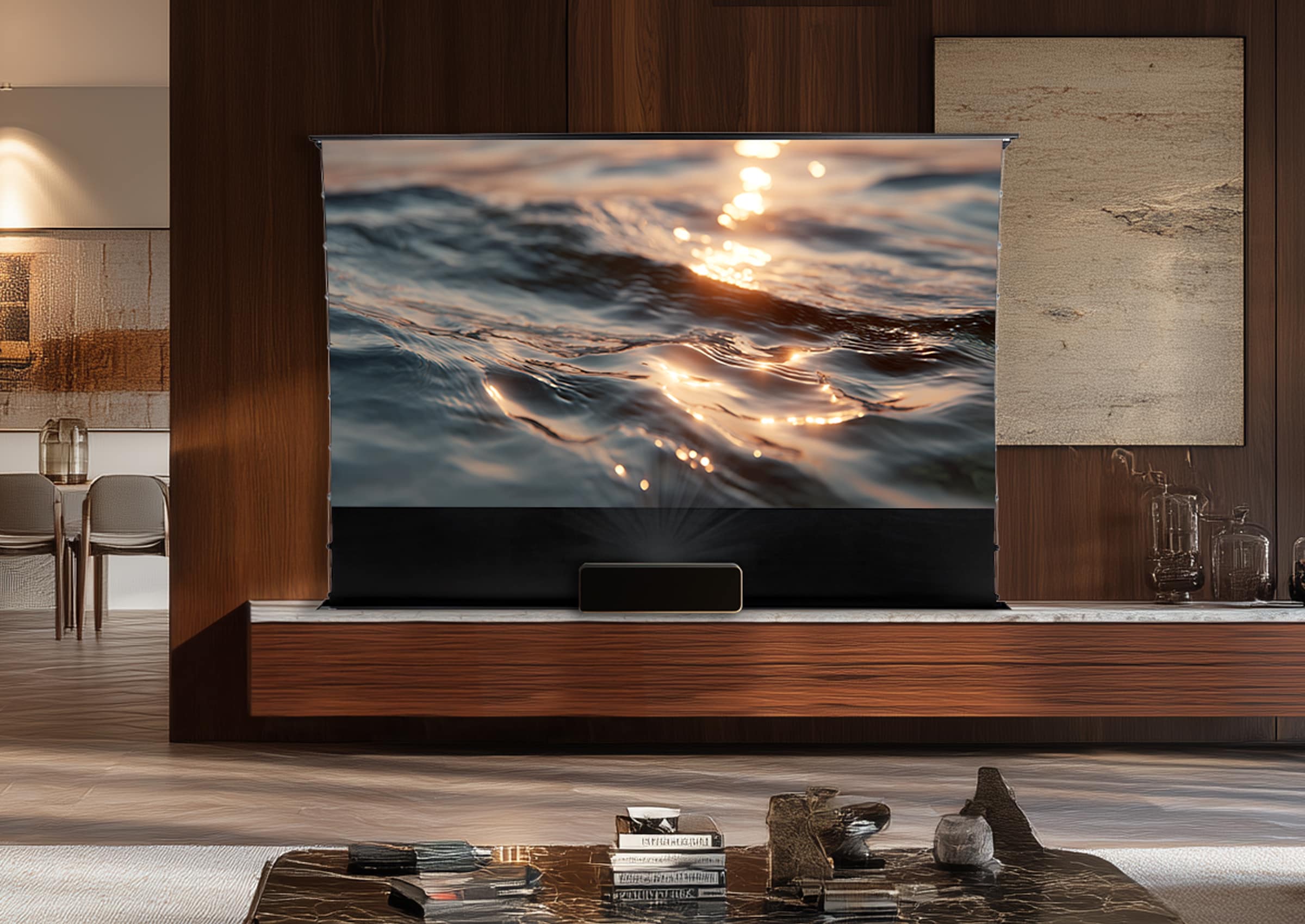 celexon CLR UST Hochkontrast Bodenscheren Leinwand - HomeCinema V2.0