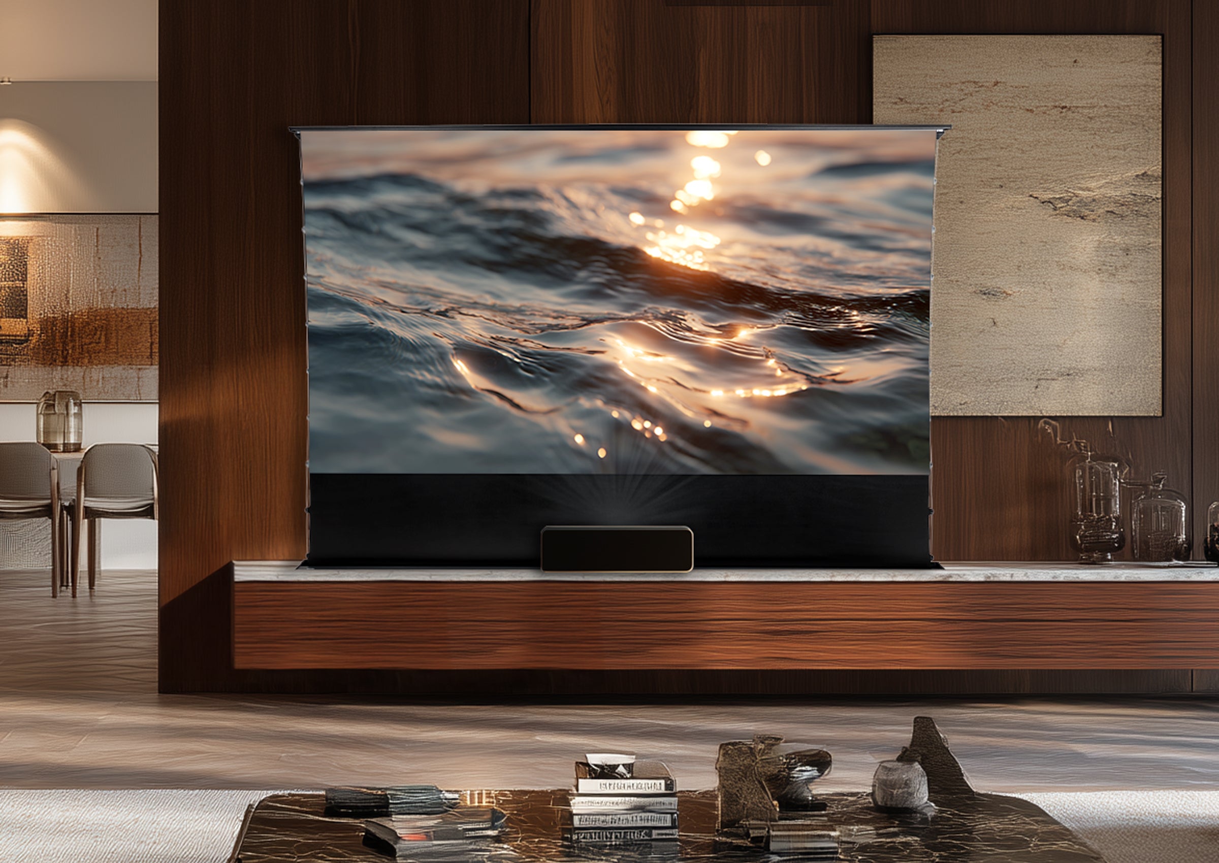 celexon CLR UST Hochkontrast Bodenscheren Leinwand - HomeCinema V2.0