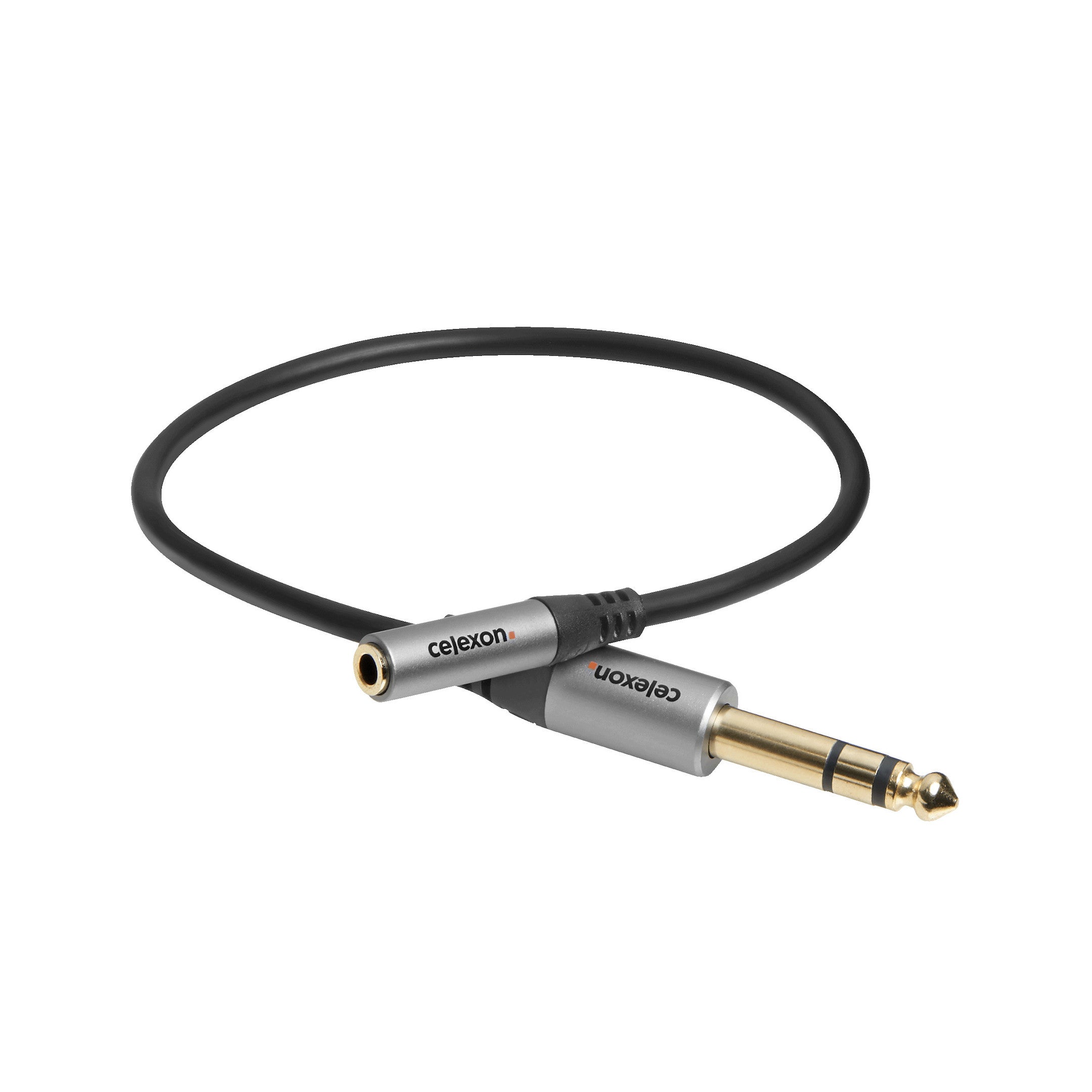 Adaptateur audio stéréo jack 6,3mm vers stéréo jack 3,5mm M/F celexon PRO 0,25 m