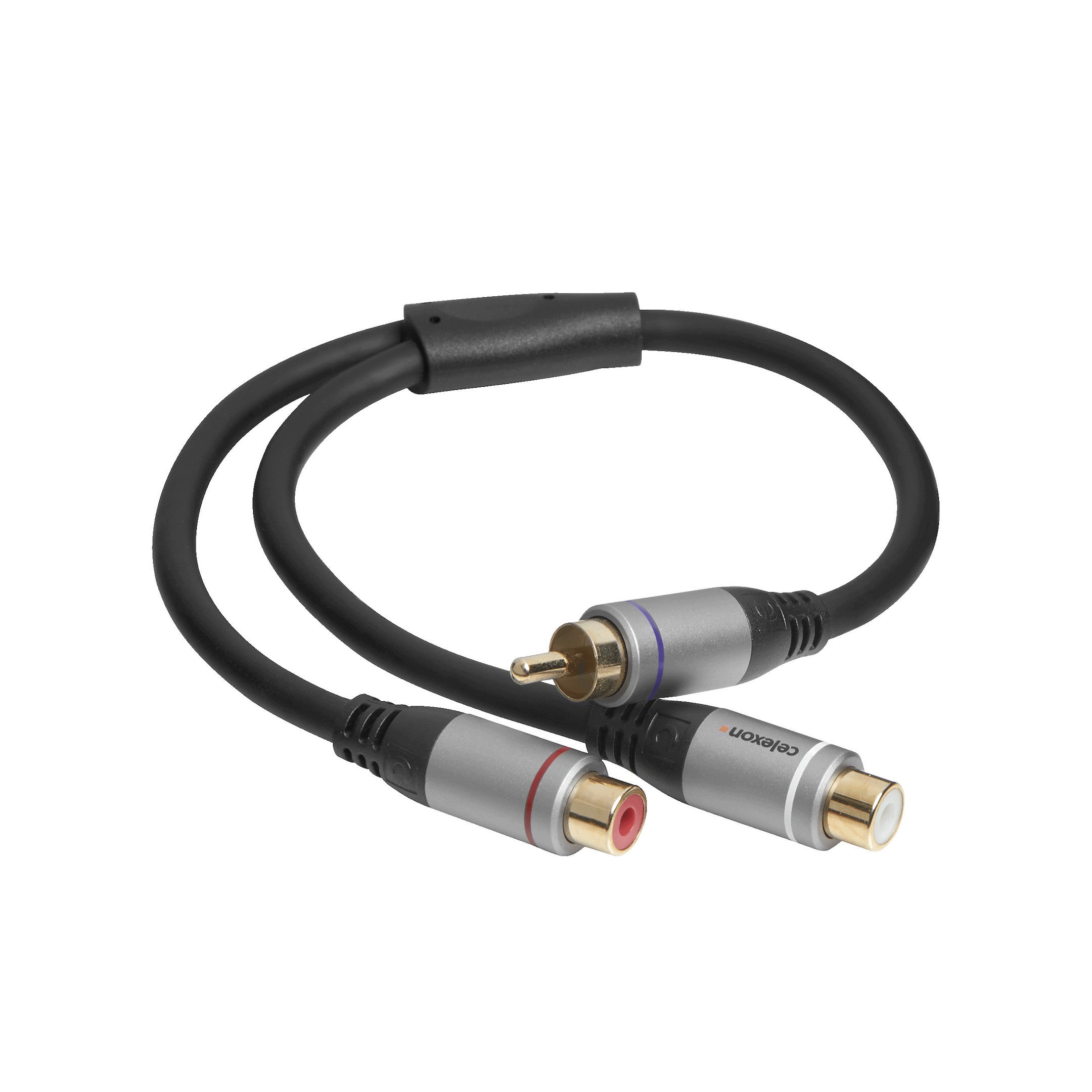 Adaptateur audio RCA vers 2x RCA M/F celexon PRO 0,25 m