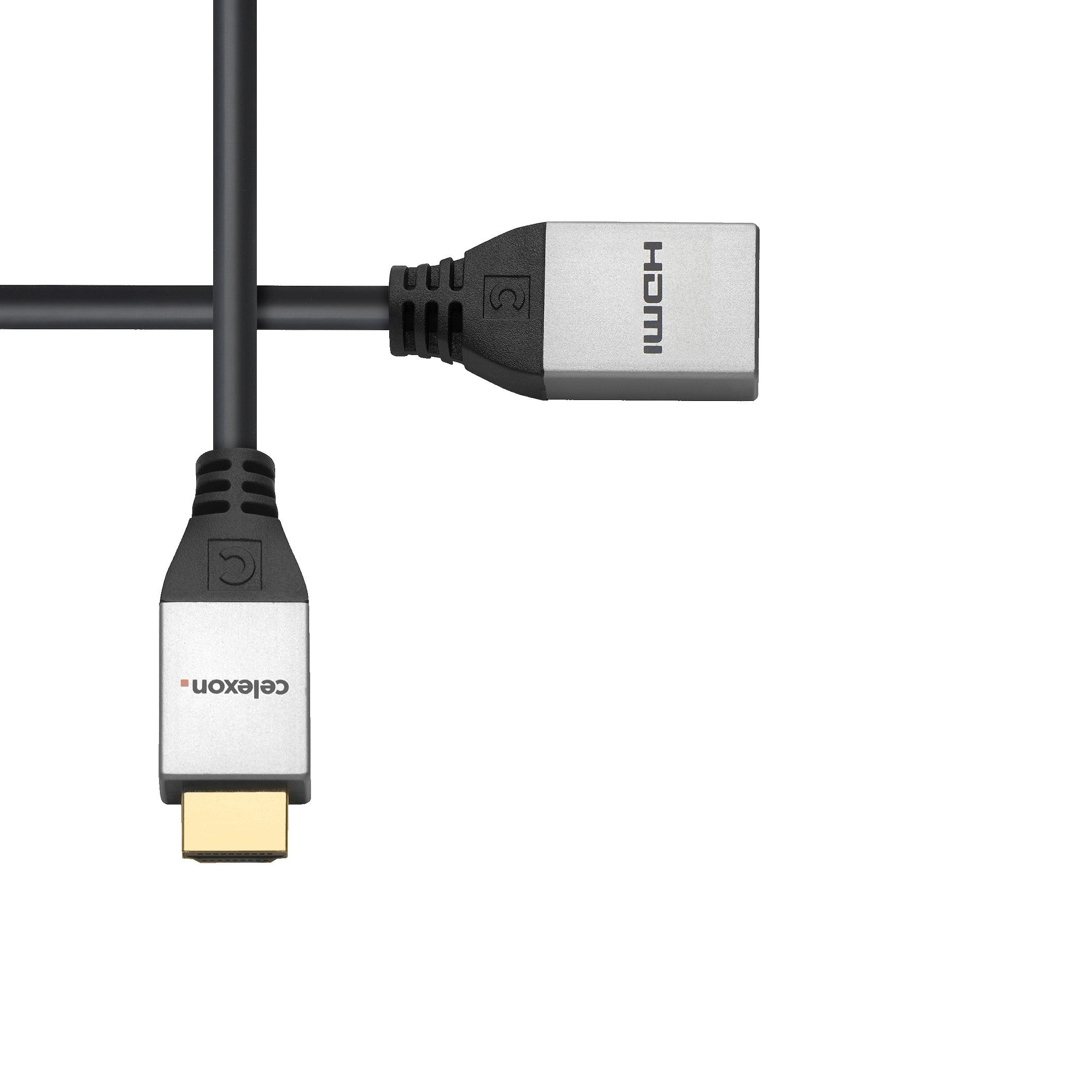 celexon Professional Line adapter HDMI-A wtyczka/gniazdo 2.0a/b 4K z kanałem Ethernet - 0,25m