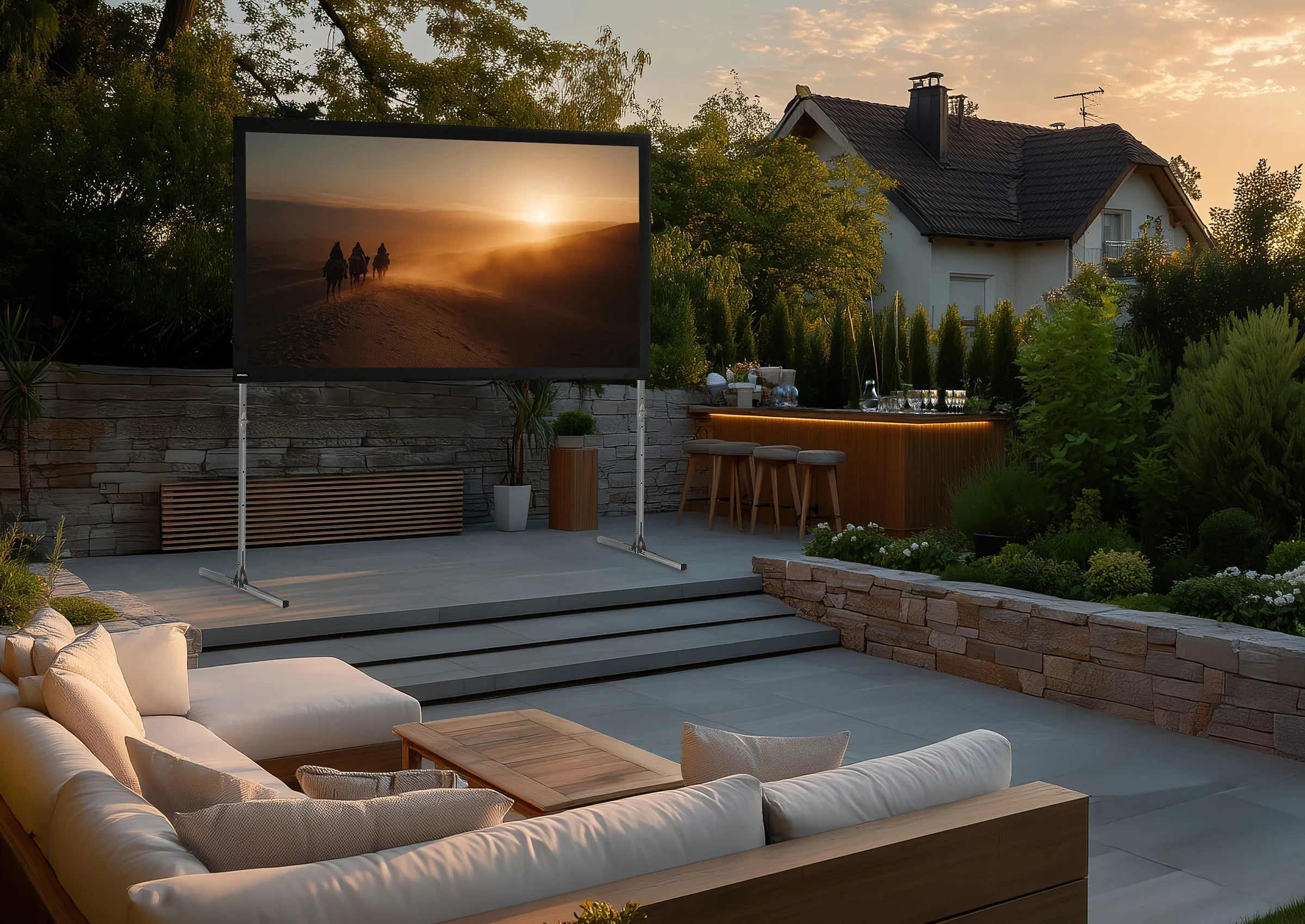 celexon Folding Frame Projector screen Mobile Expert