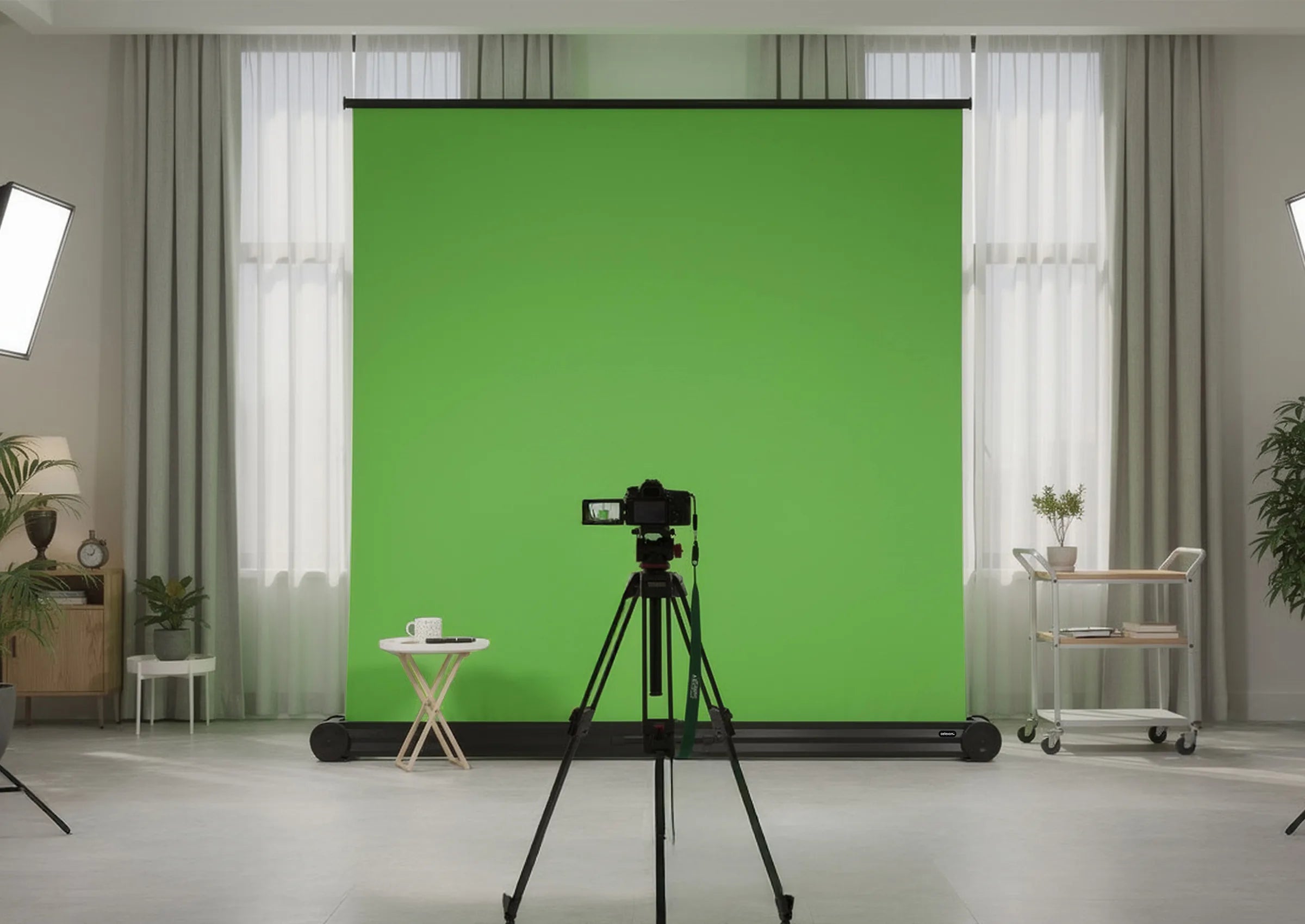 celexon Mobile Chroma Key Green Screen 150 x 180cm