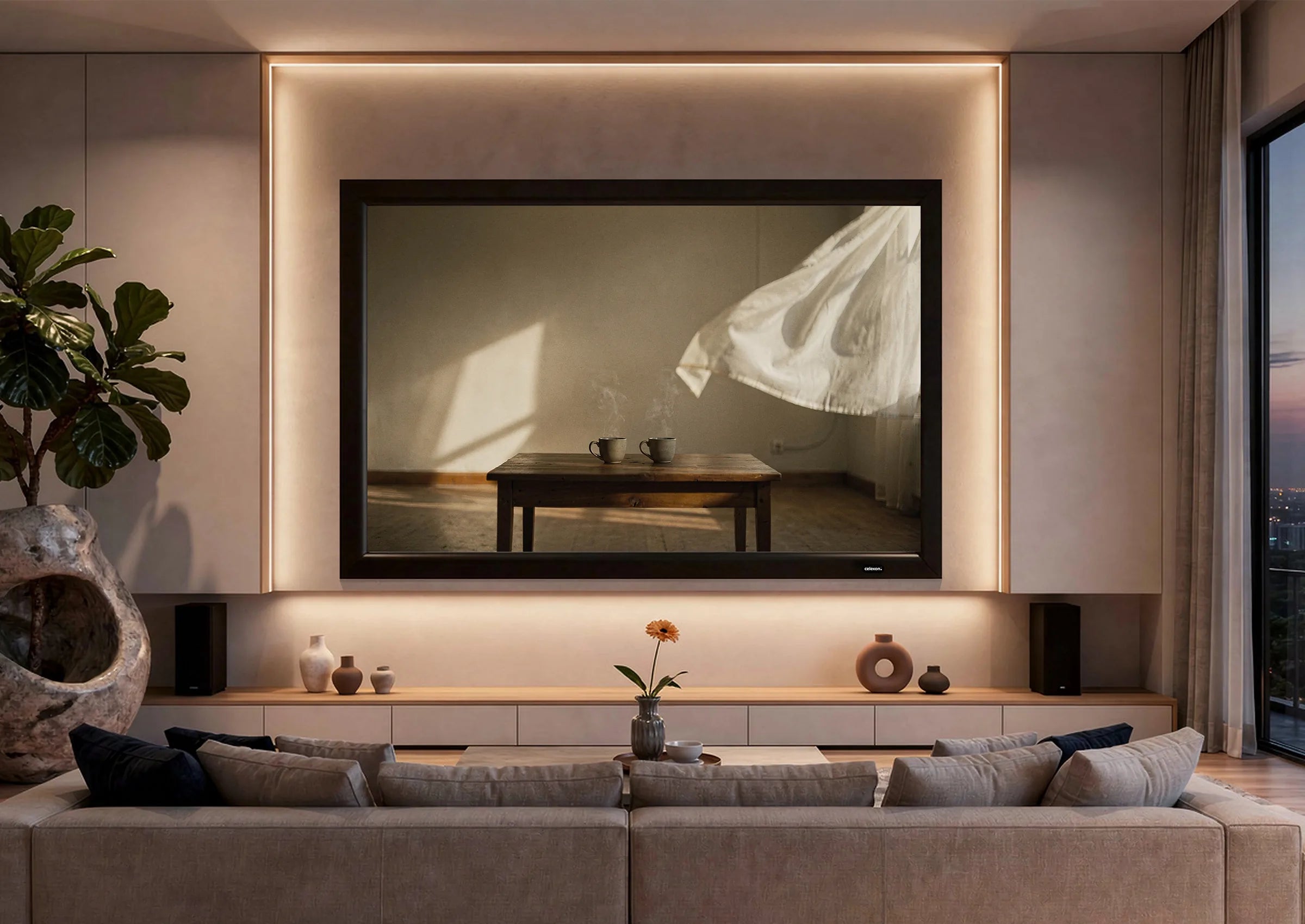 Pantalla de marco celexon HomeCinema