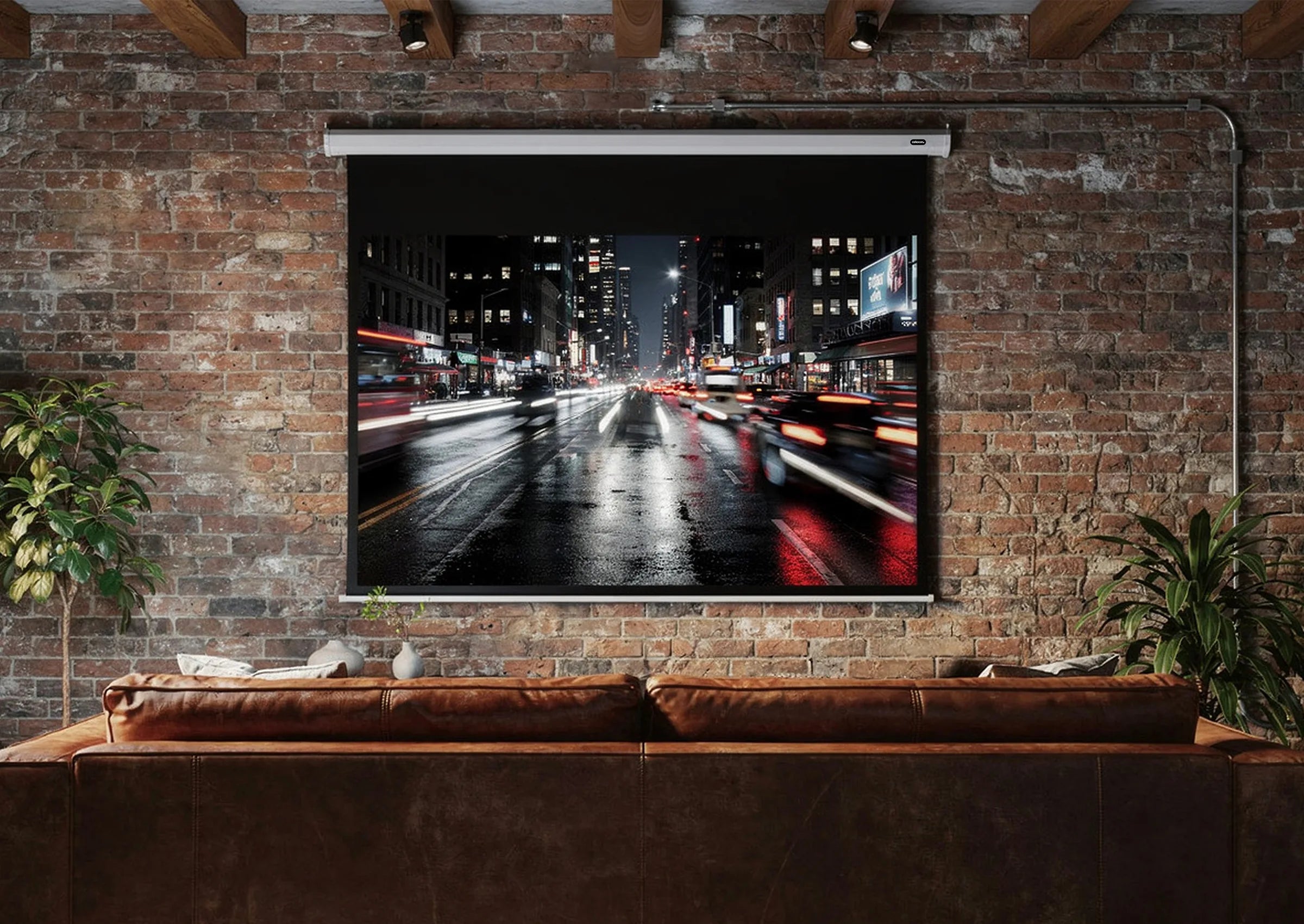 Pantalla motorizada celexon Básica