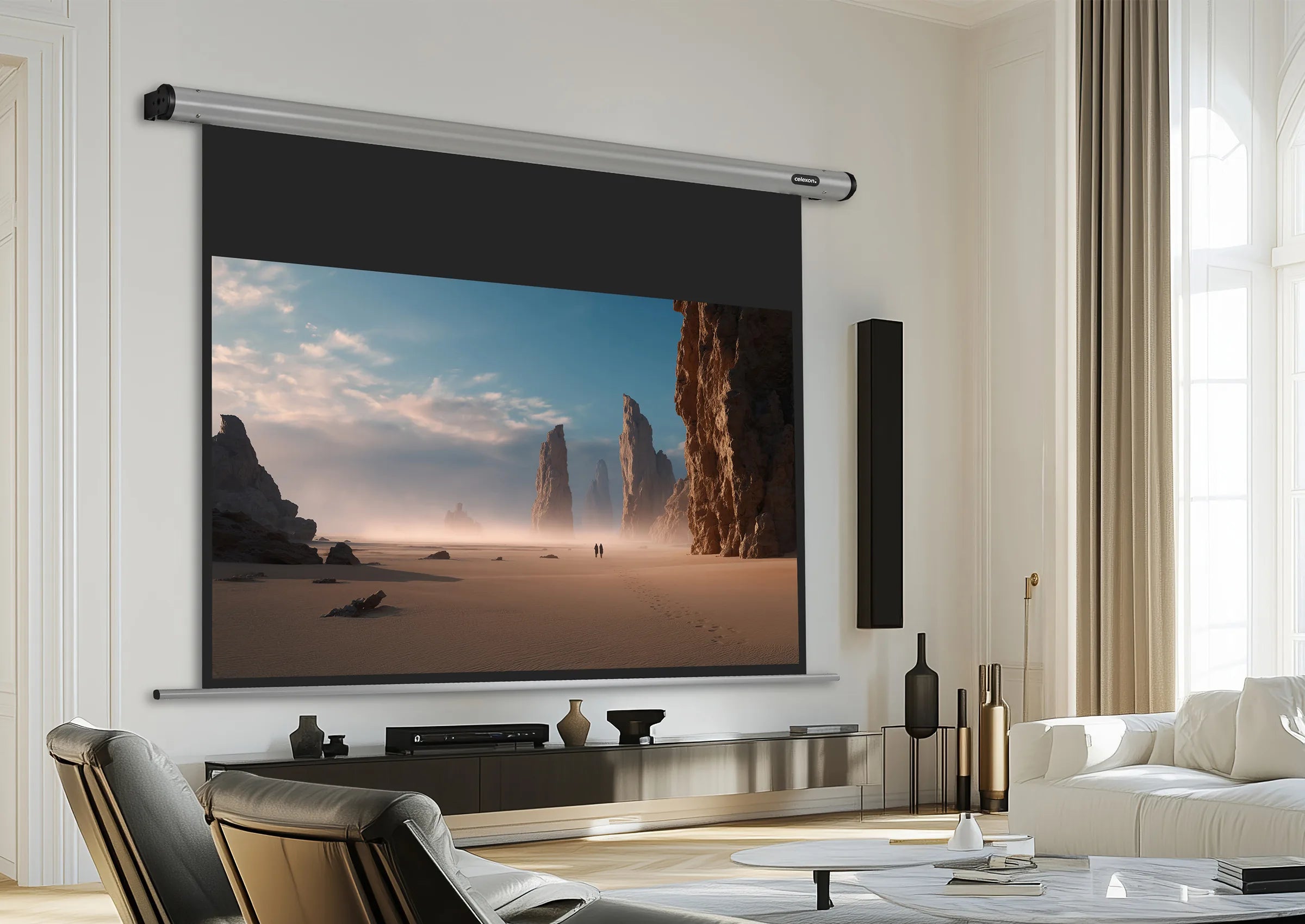 Écran de projection motorisé celexon HomeCinema