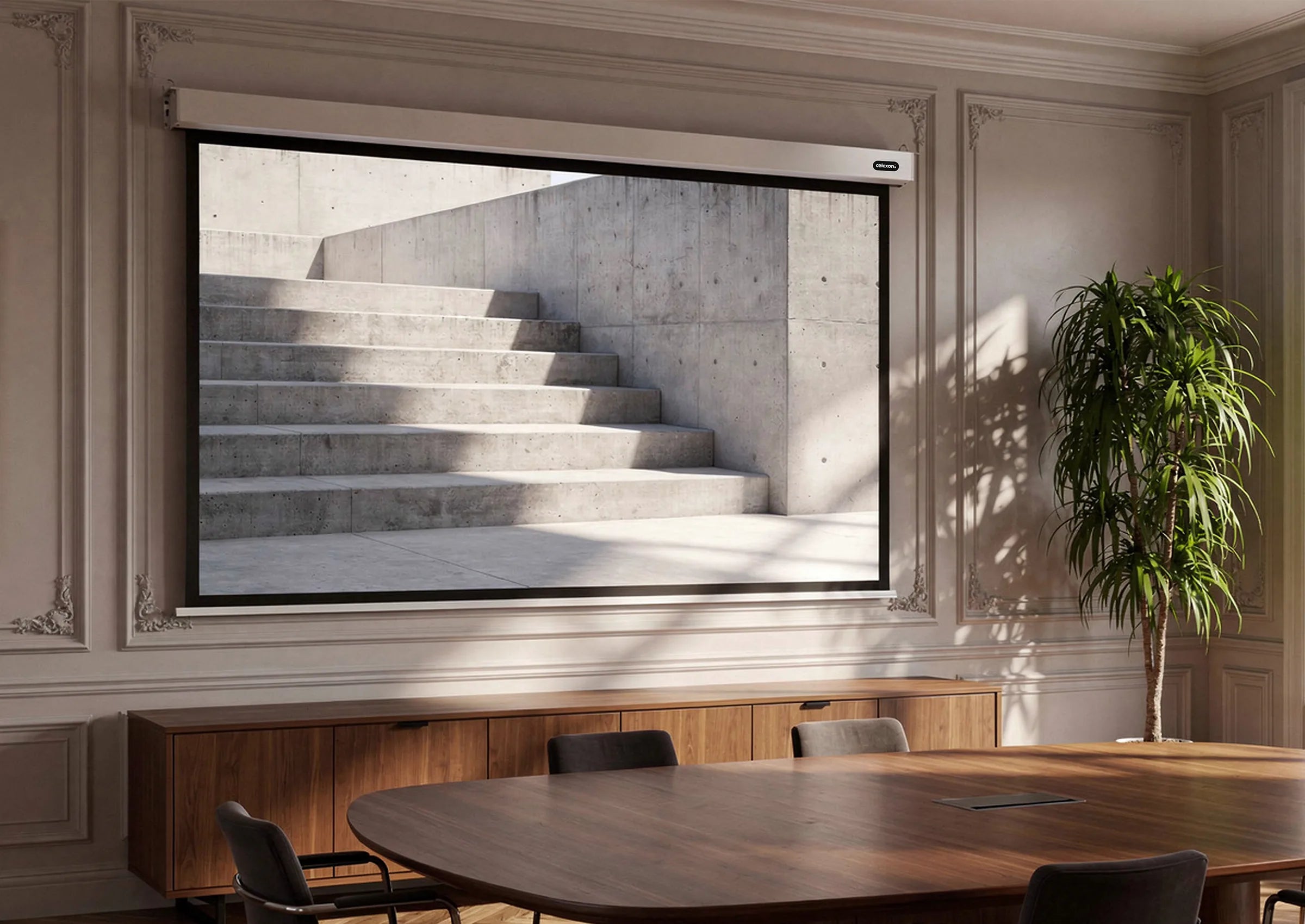 Pantalla motorizada celexon Profesional Plus