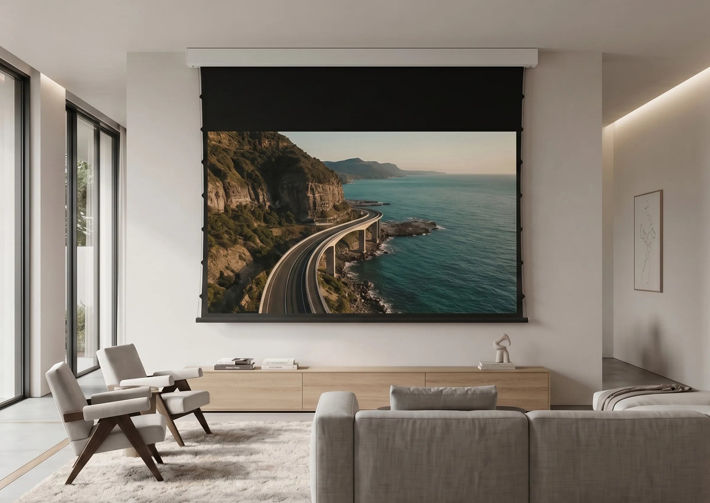 celexon SOUNDVISION Premium Plus Pantalla eléctrica tensionada