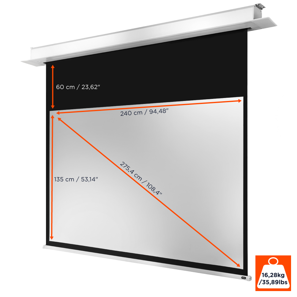 celexon Deckeneinbauleinwand Motor Professional Plus