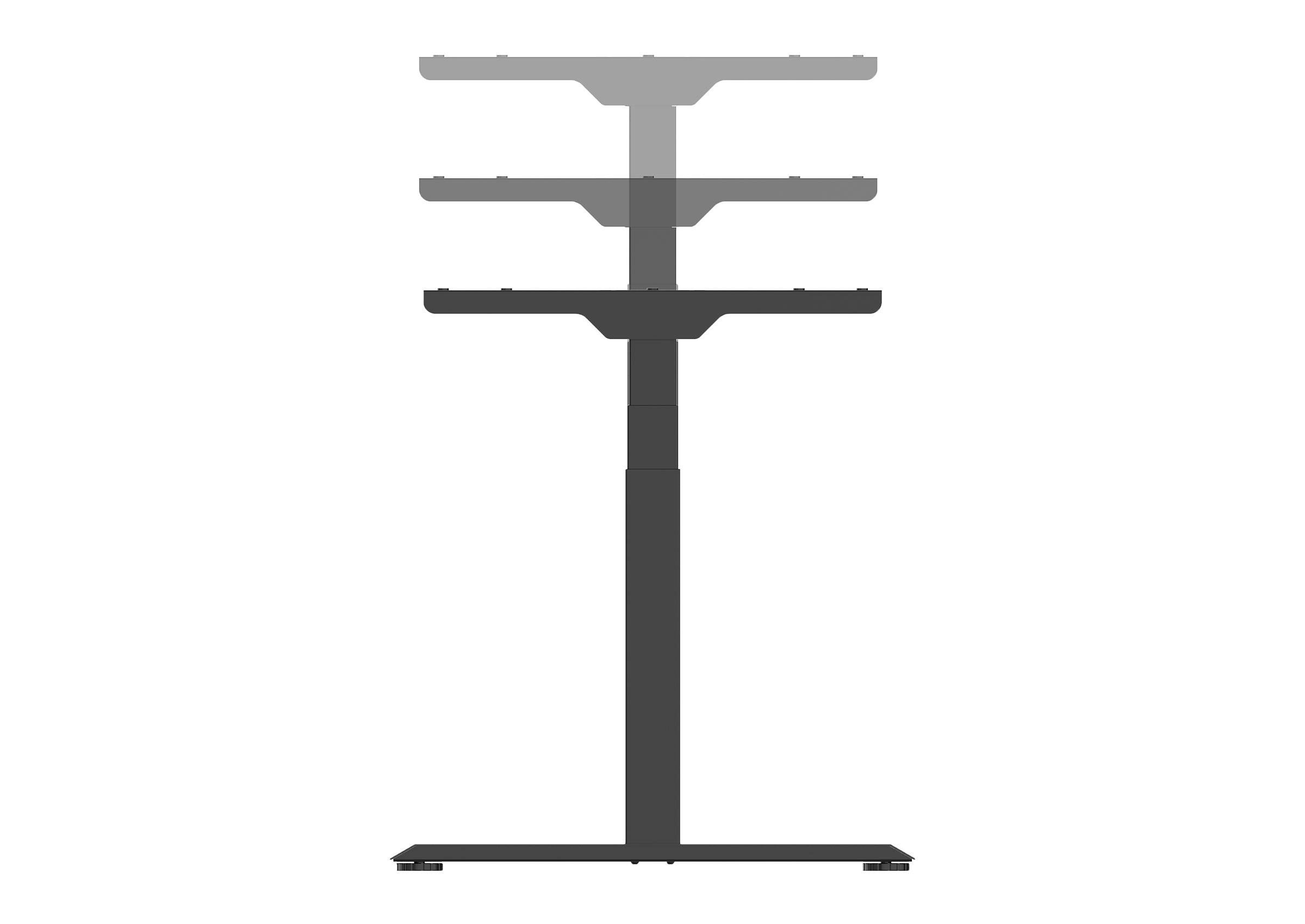 Cadre de bureau celexon PRO eAdjust-58123 réglable en hauteur électriquement - 58 - 123 cm