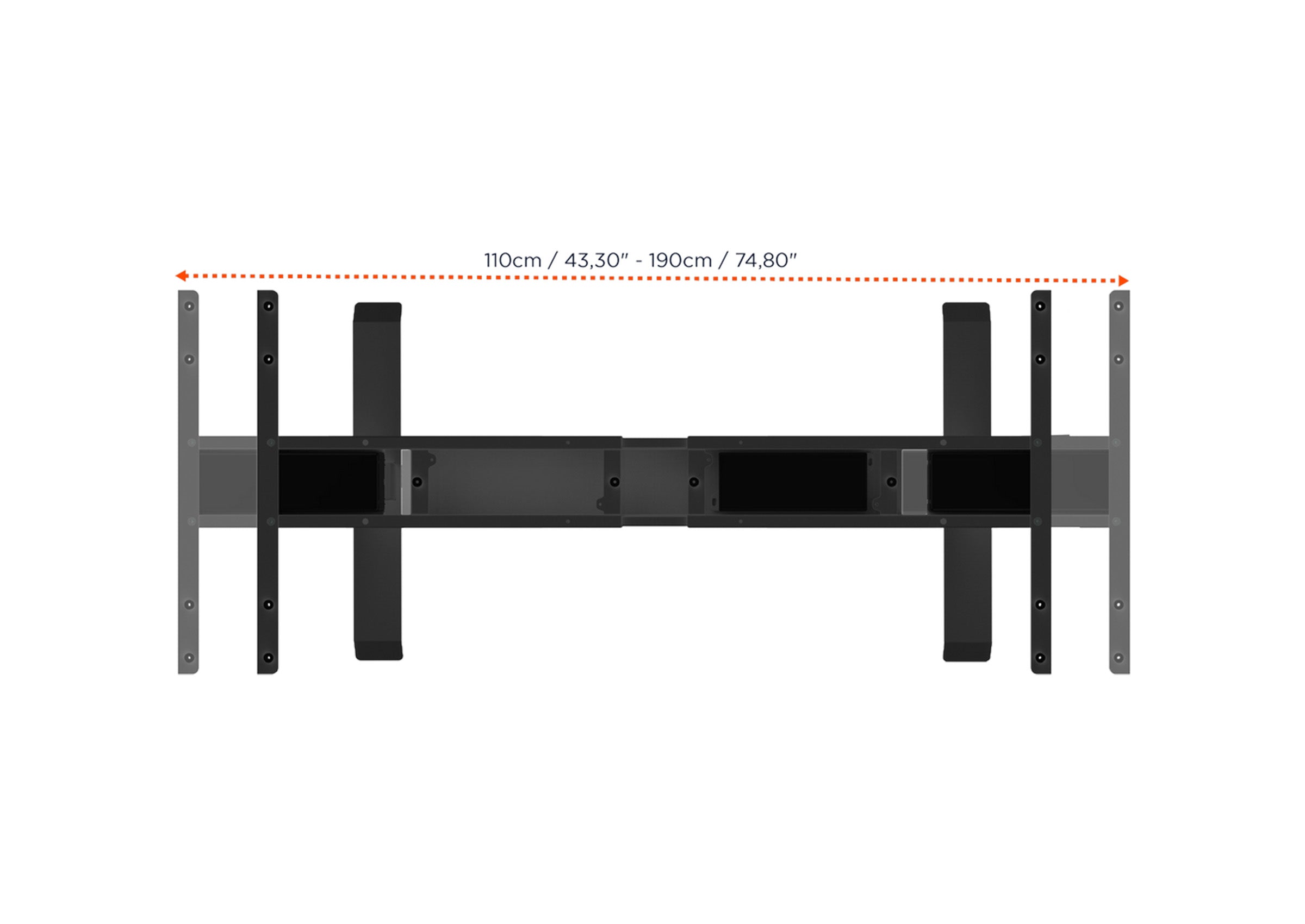 Bureau celexon PRO eAdjust-58123 réglable en hauteur électriquement