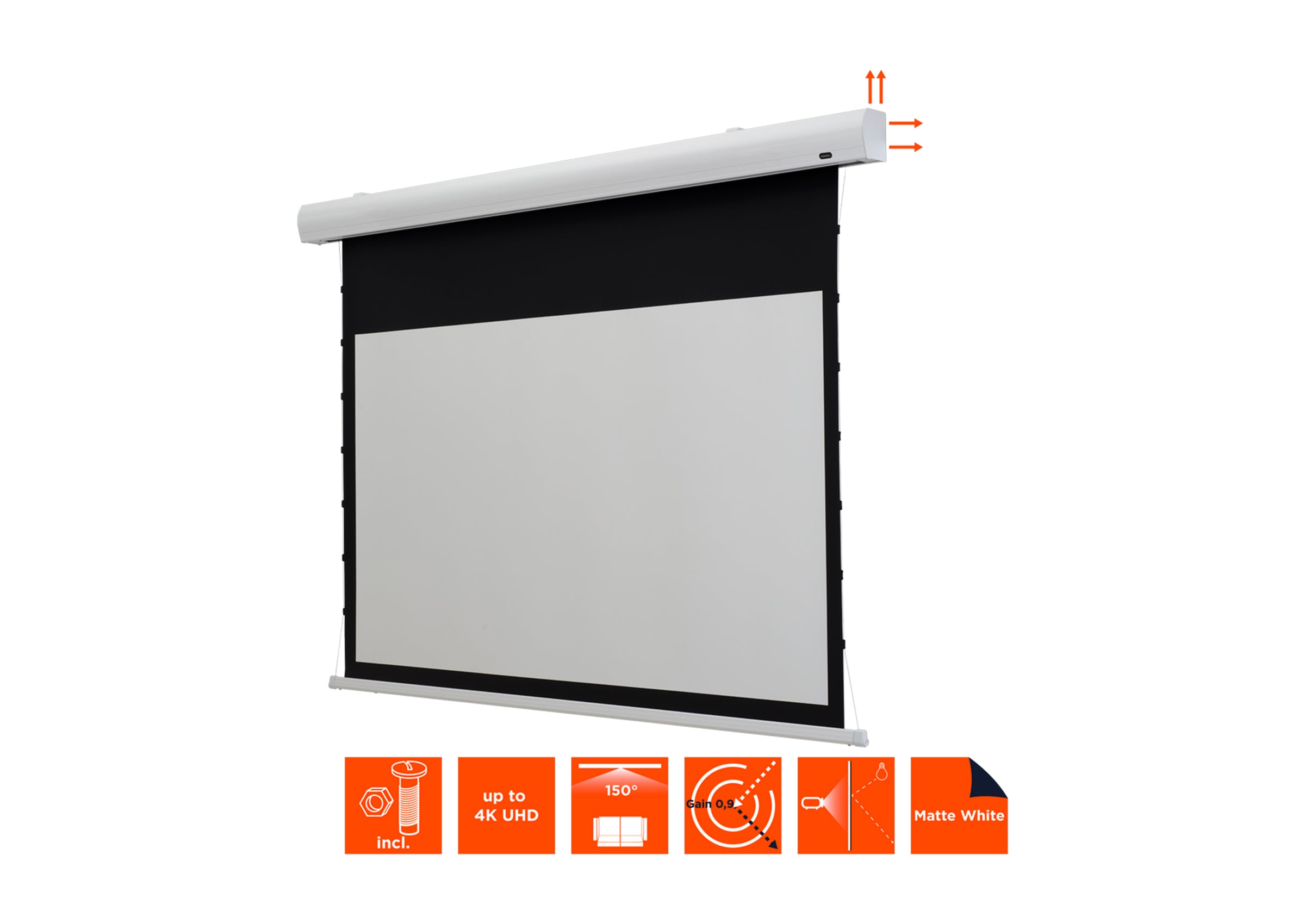 Écran de projection tensionné motorisé celexon HomeCinema - MWHT