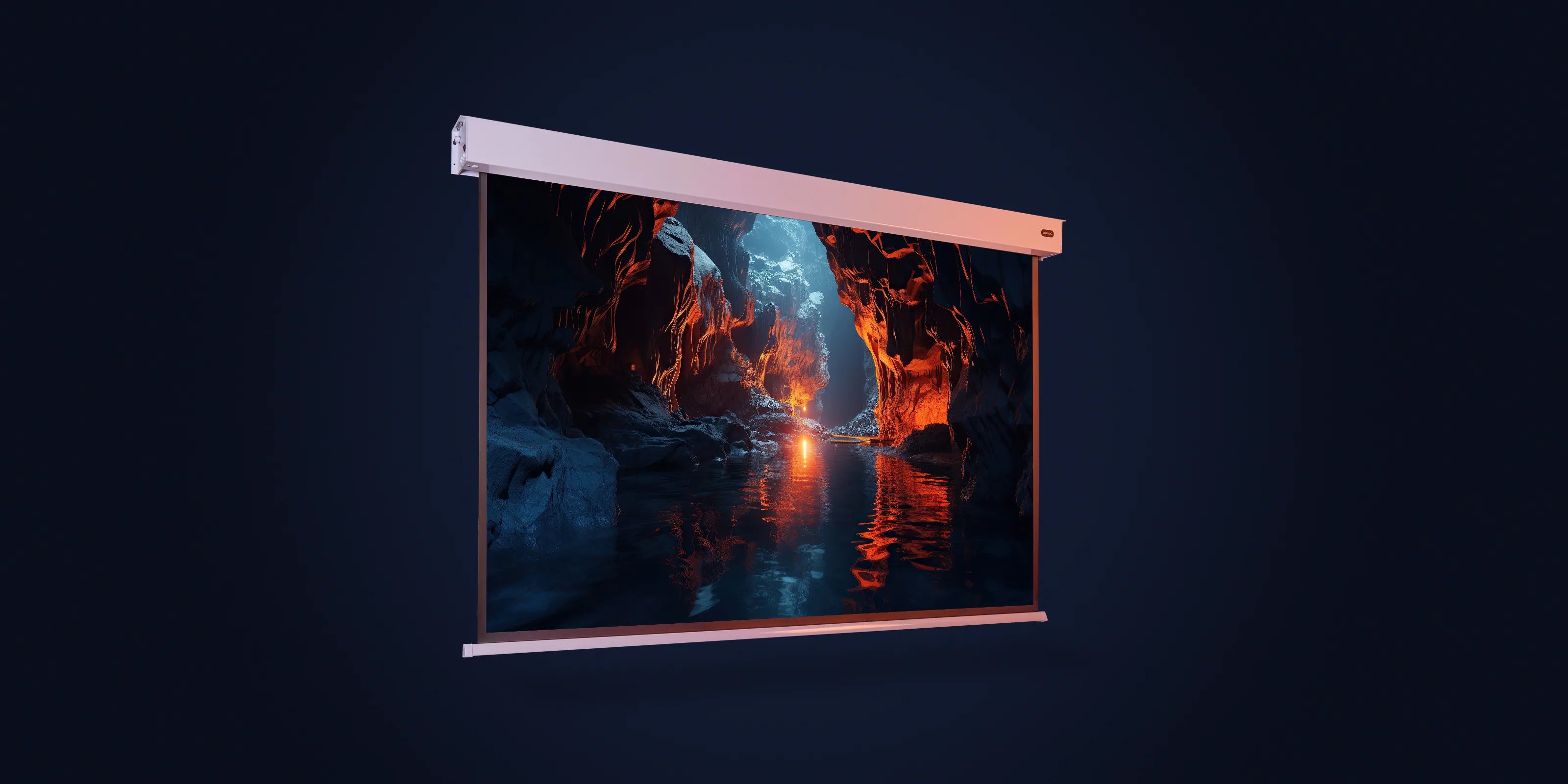 Motorisierte Beamer-Leinwand für Heimkino mit 4K & HDR-Projektion | celexon