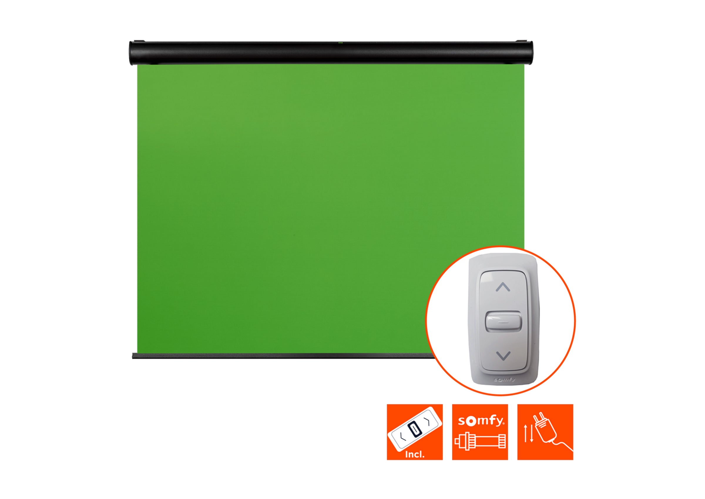 Écran à fond vert motorisé celexon Chroma Key