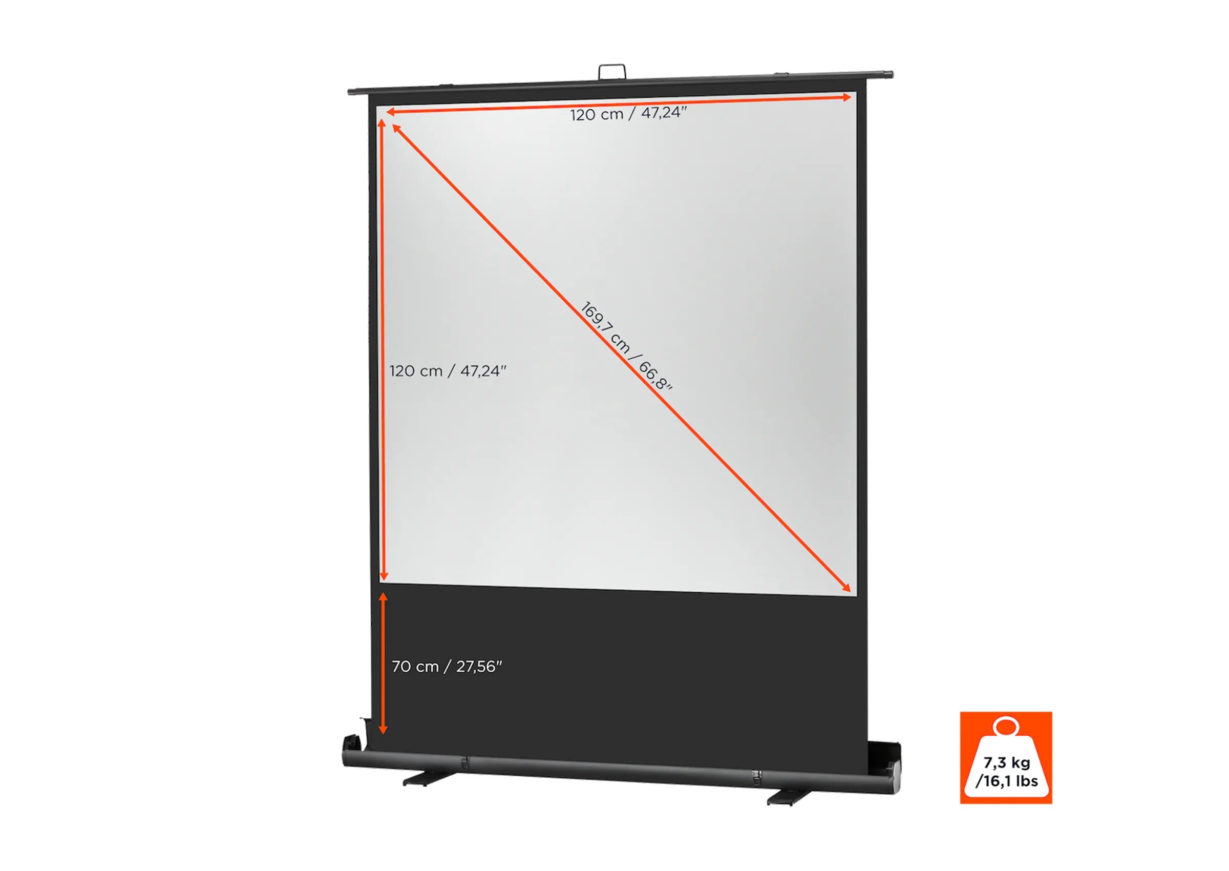 celexon Ultramobil Professional Plus pantalla portátil