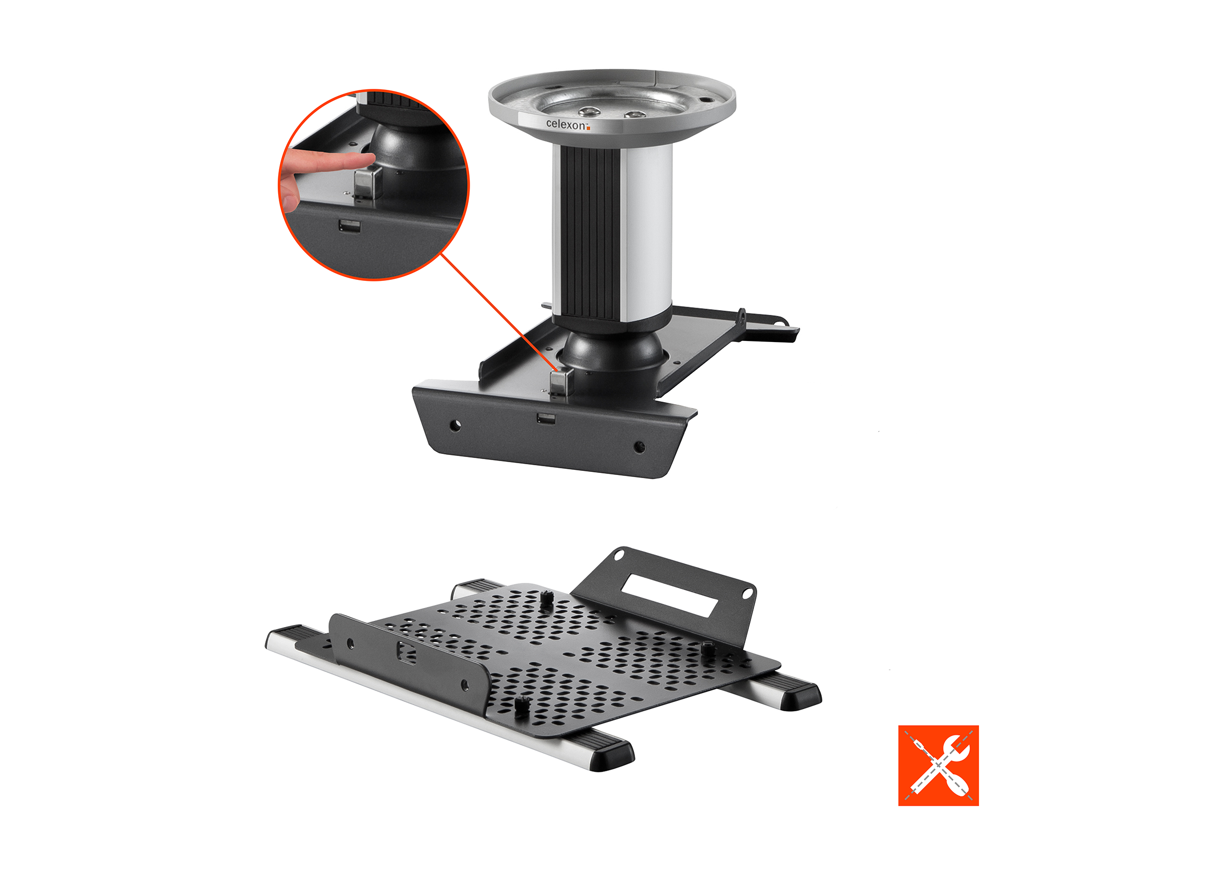 celexon Deckenhalterung universal MultiCel Expert