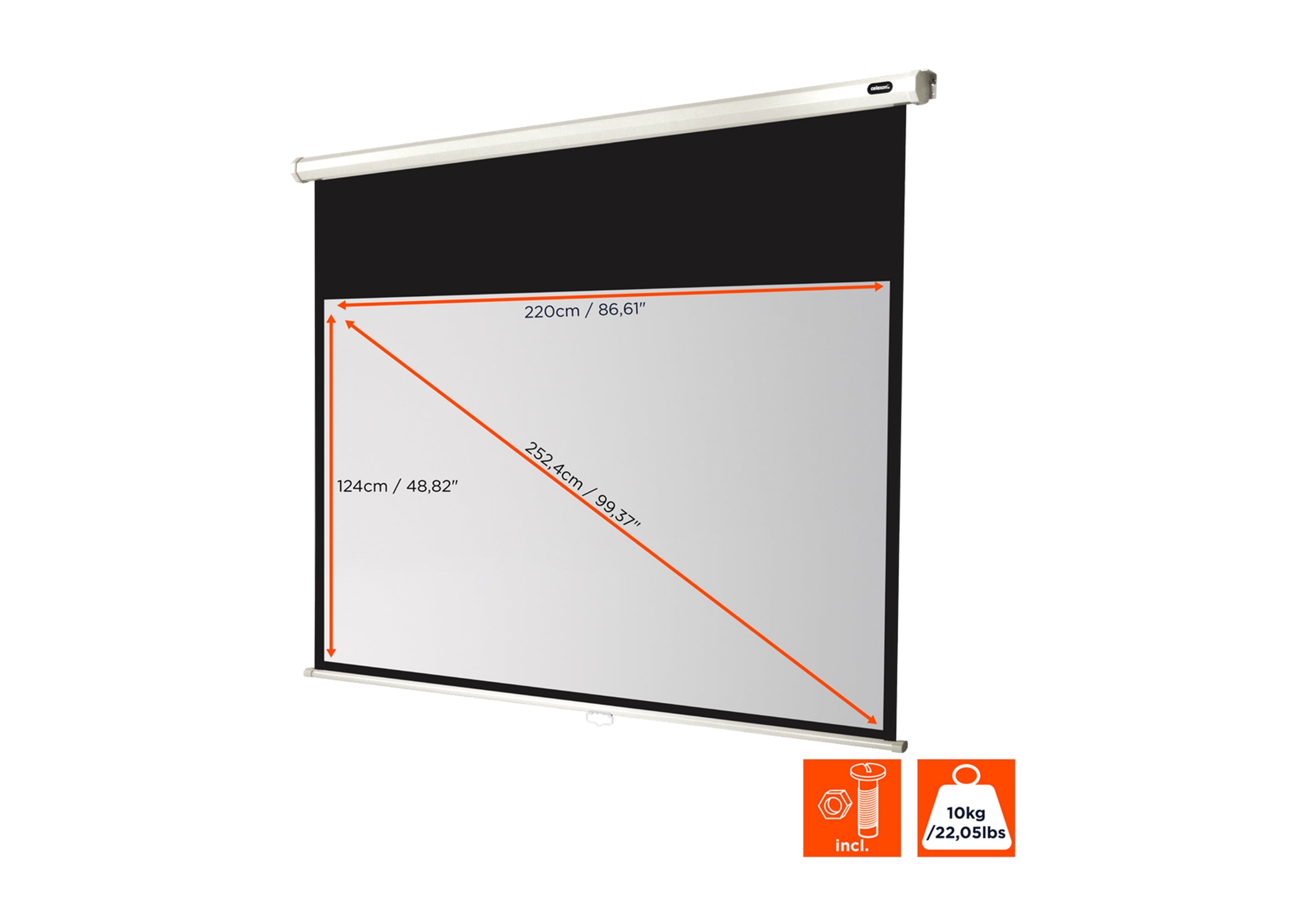 celexon Projector screen Manual Economy