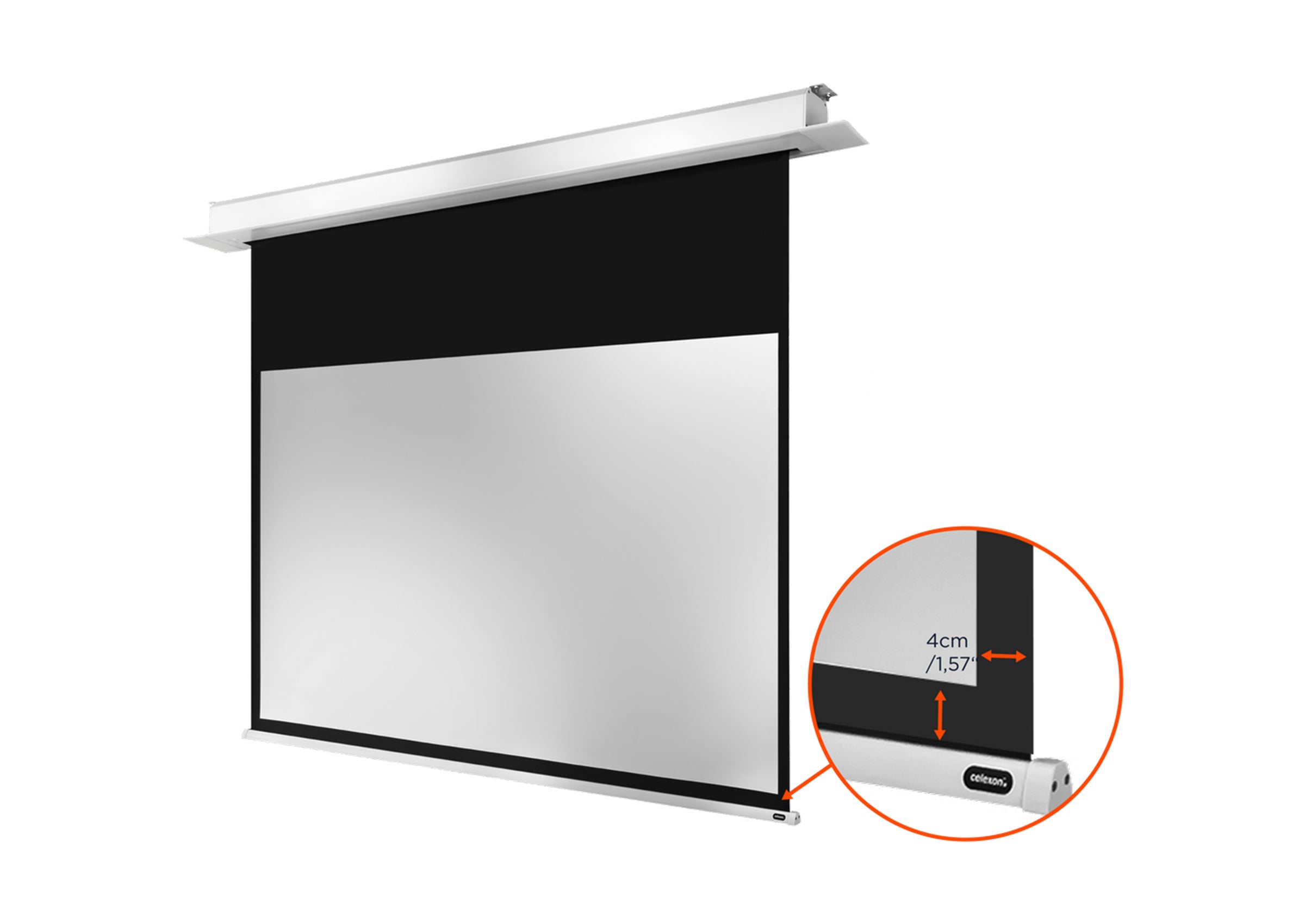 celexon Ceiling Recessed Electric Professional Plus Projector Screen